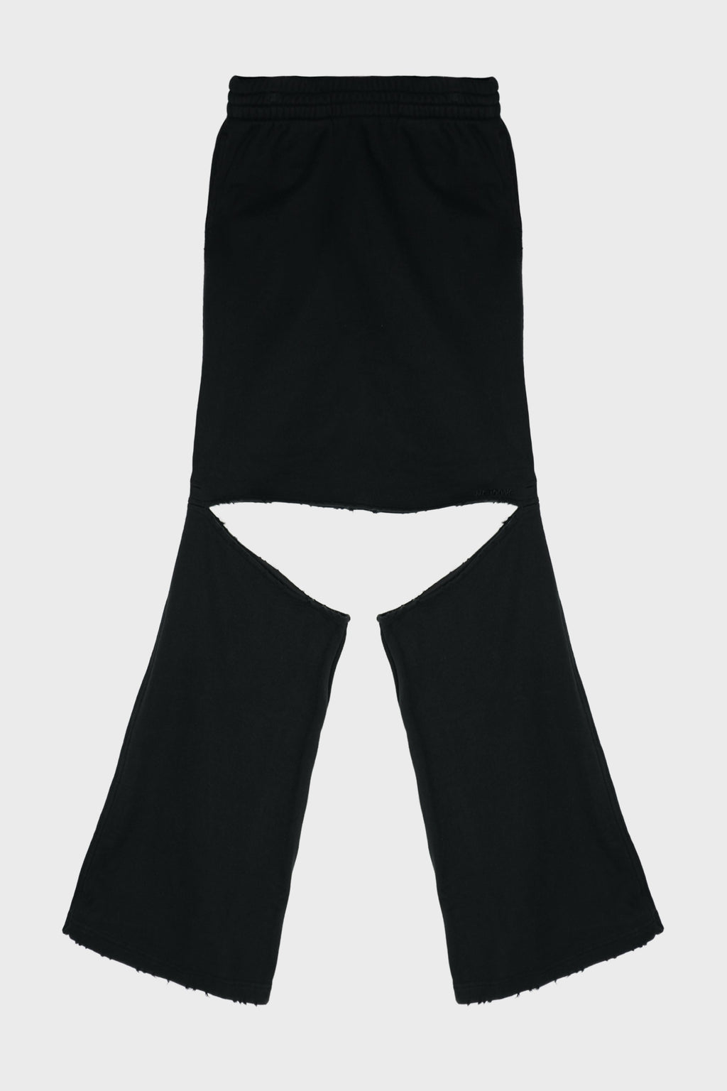 BLACK WOMENS JERSEY SKIRT JOGGER