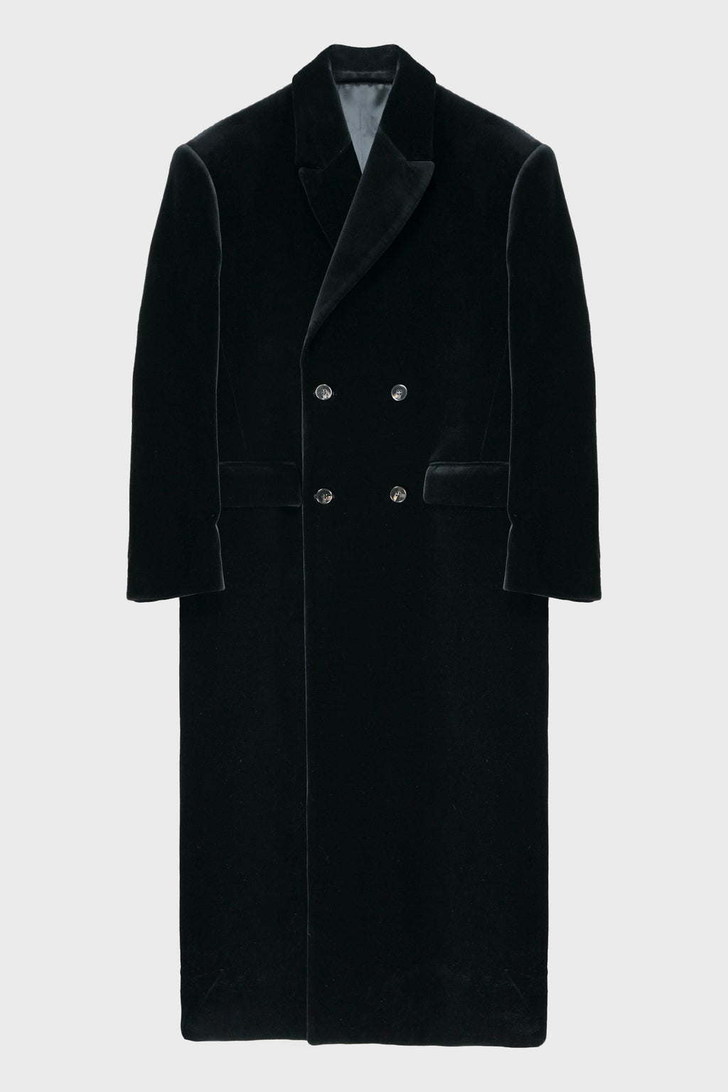 VELVET DOUBLE BREASTED COAT