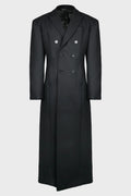 DOUBLE BREASTED COAT WITH 6 BUTTONS BLACK