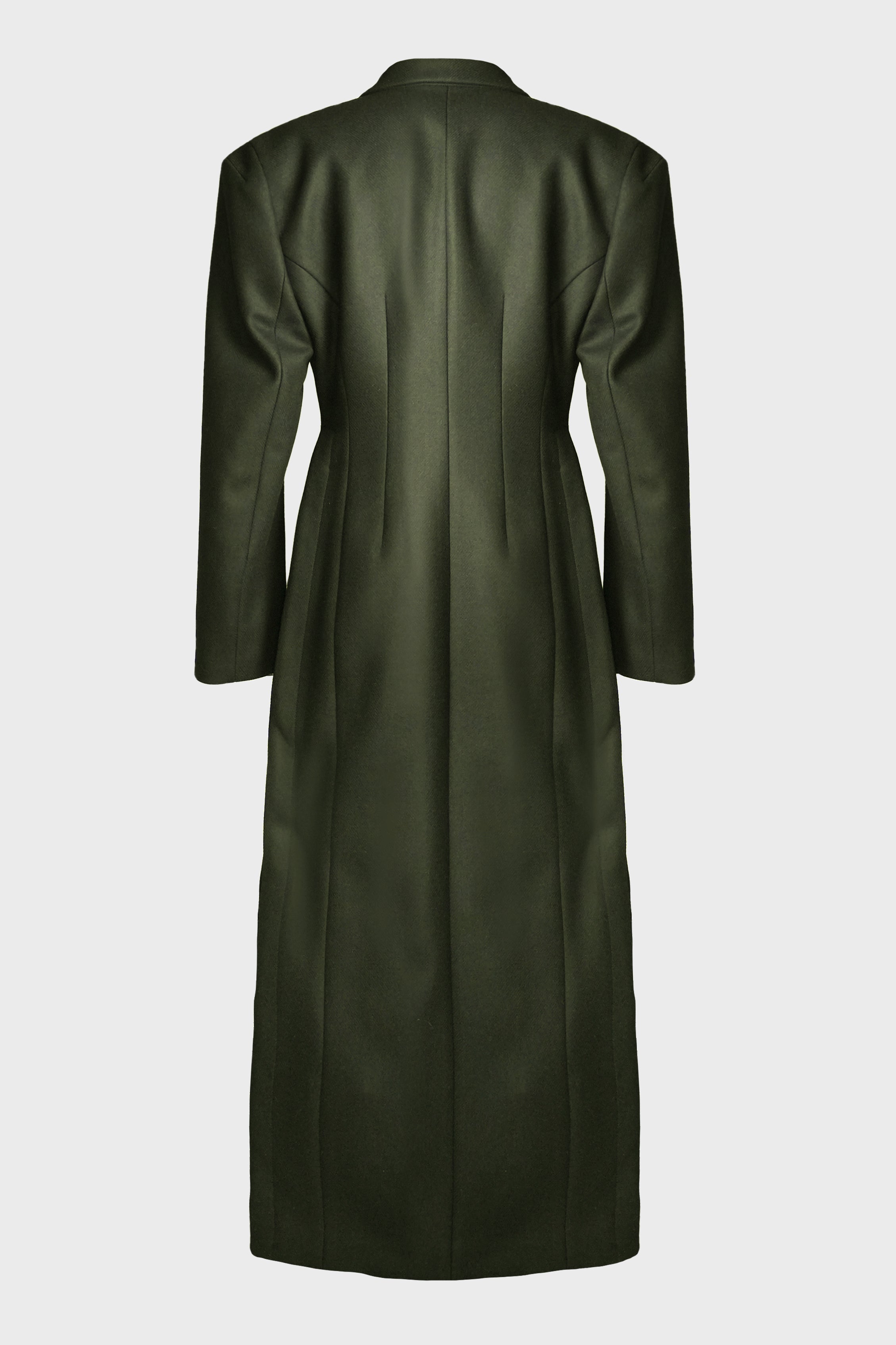 DOUBLE BREASTED COAT WITH 6 BUTTONS ARMY