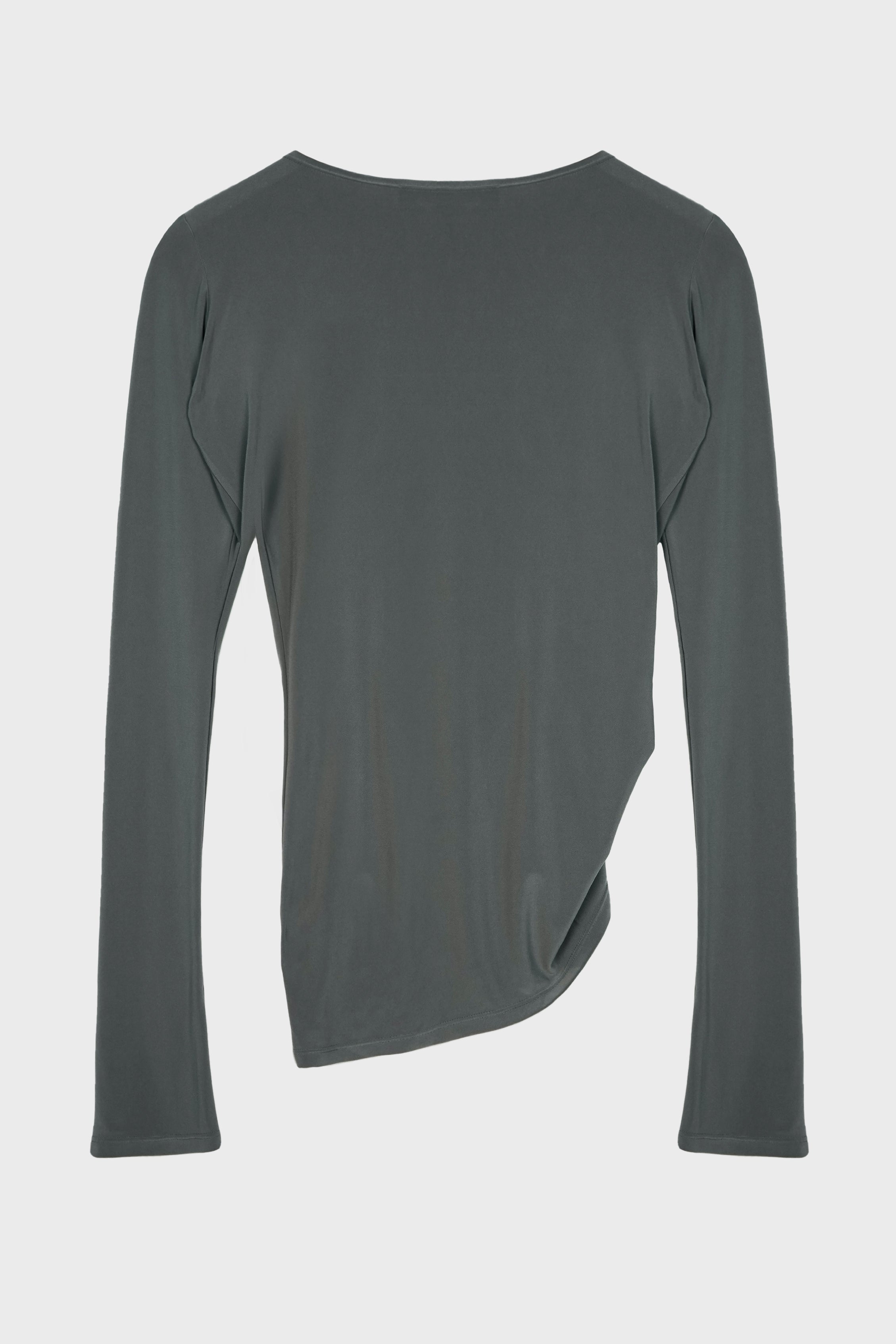 CLAW DRAPED LONG SLEEVE TOP