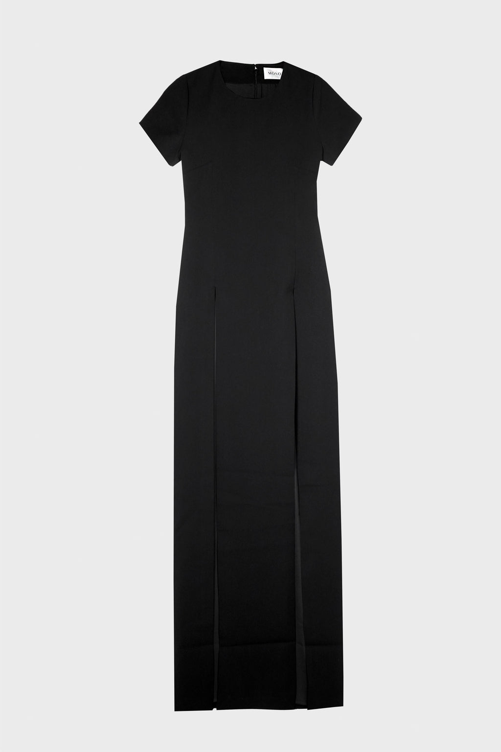 SHORT SLEEVE DRESS WITH HIGH SLITS