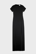SHORT SLEEVE DRESS WITH HIGH SLITS