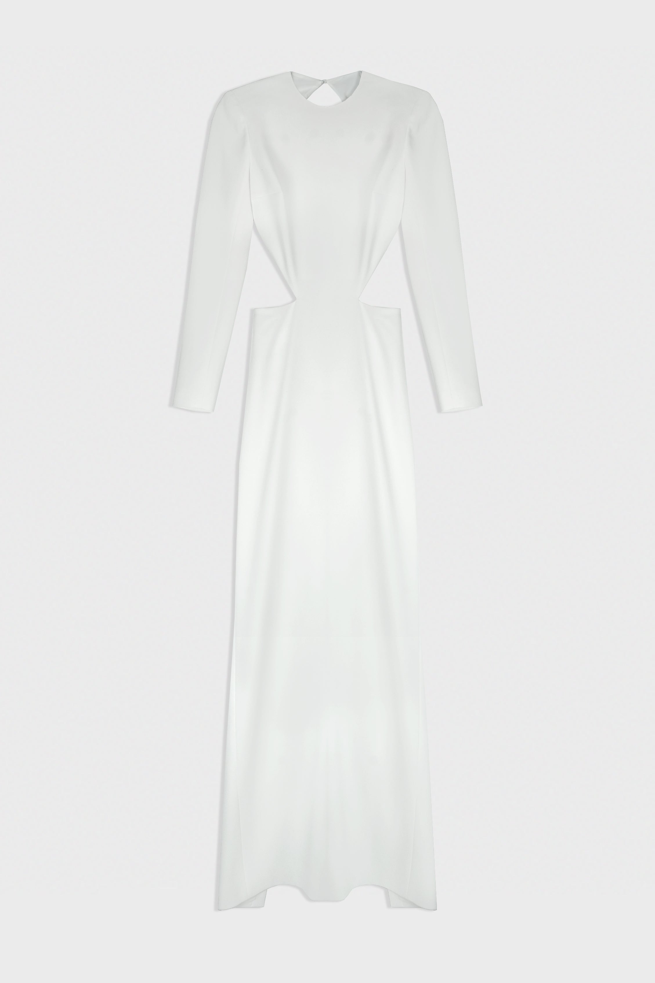 WHITE OPEN BACK DRESS