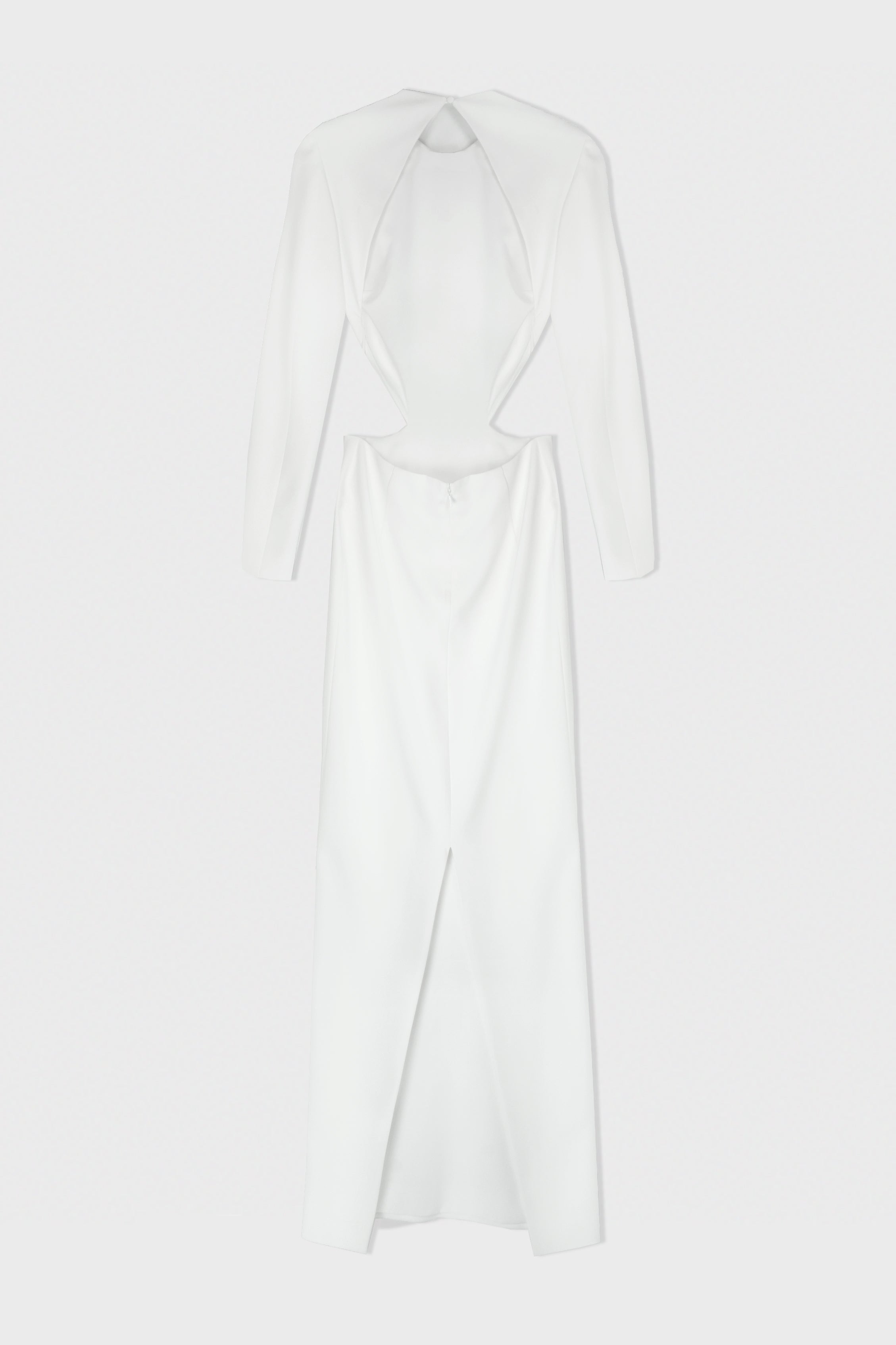 WHITE OPEN BACK DRESS