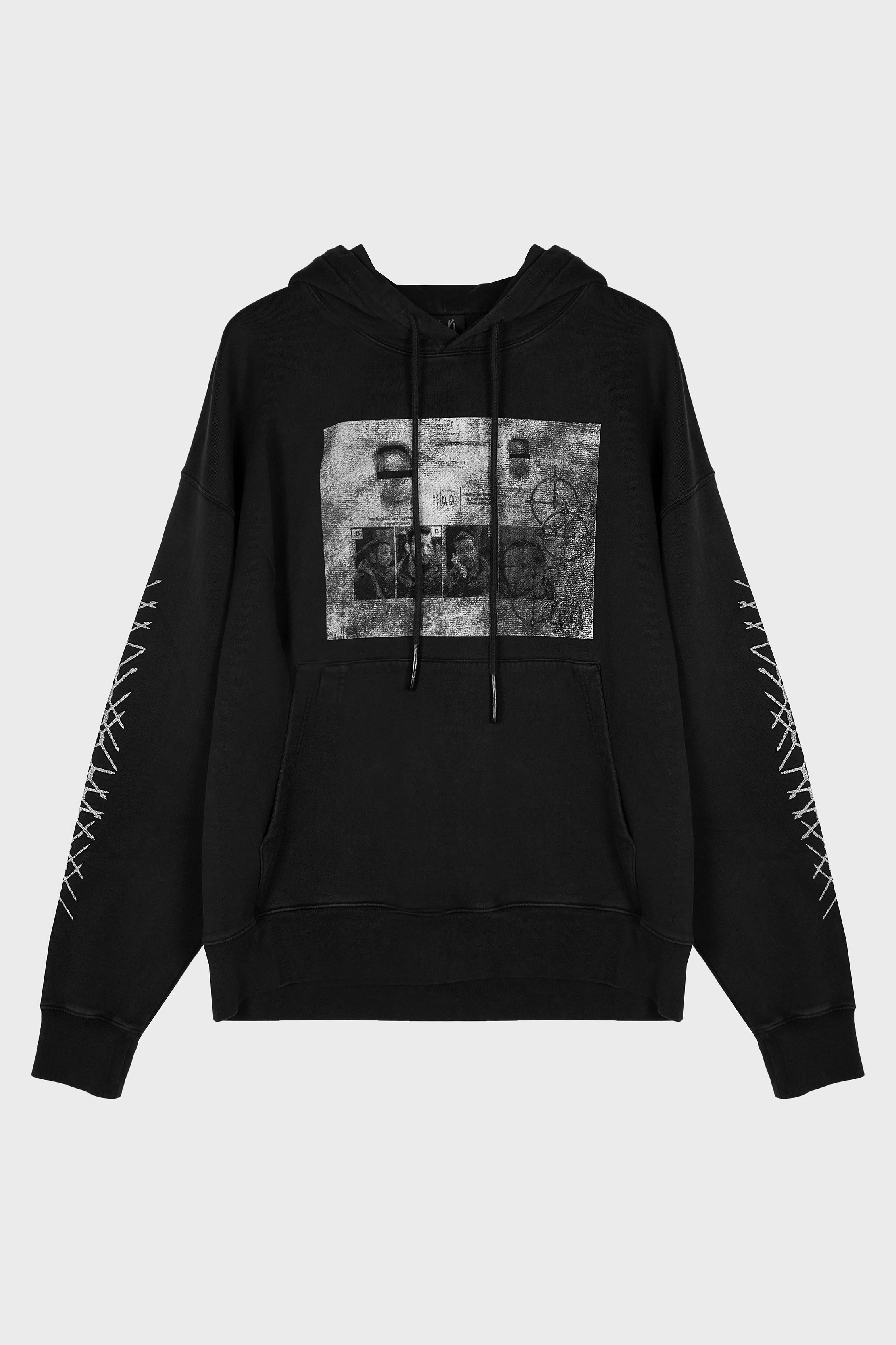 HOODIE FADED BLACK + WANTED DIRTY WHITE