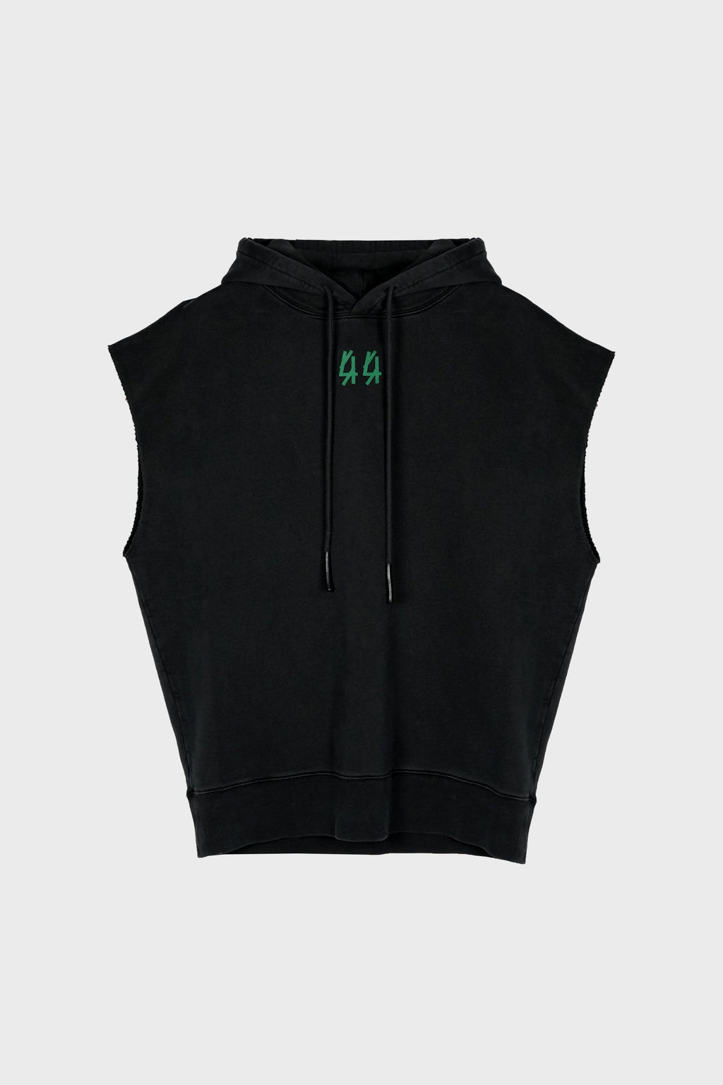 SLEEVELESS HOODIE FADED BLACK + XENOMORPH EMERALD