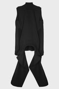 PEACOLLAR TOP BLACK