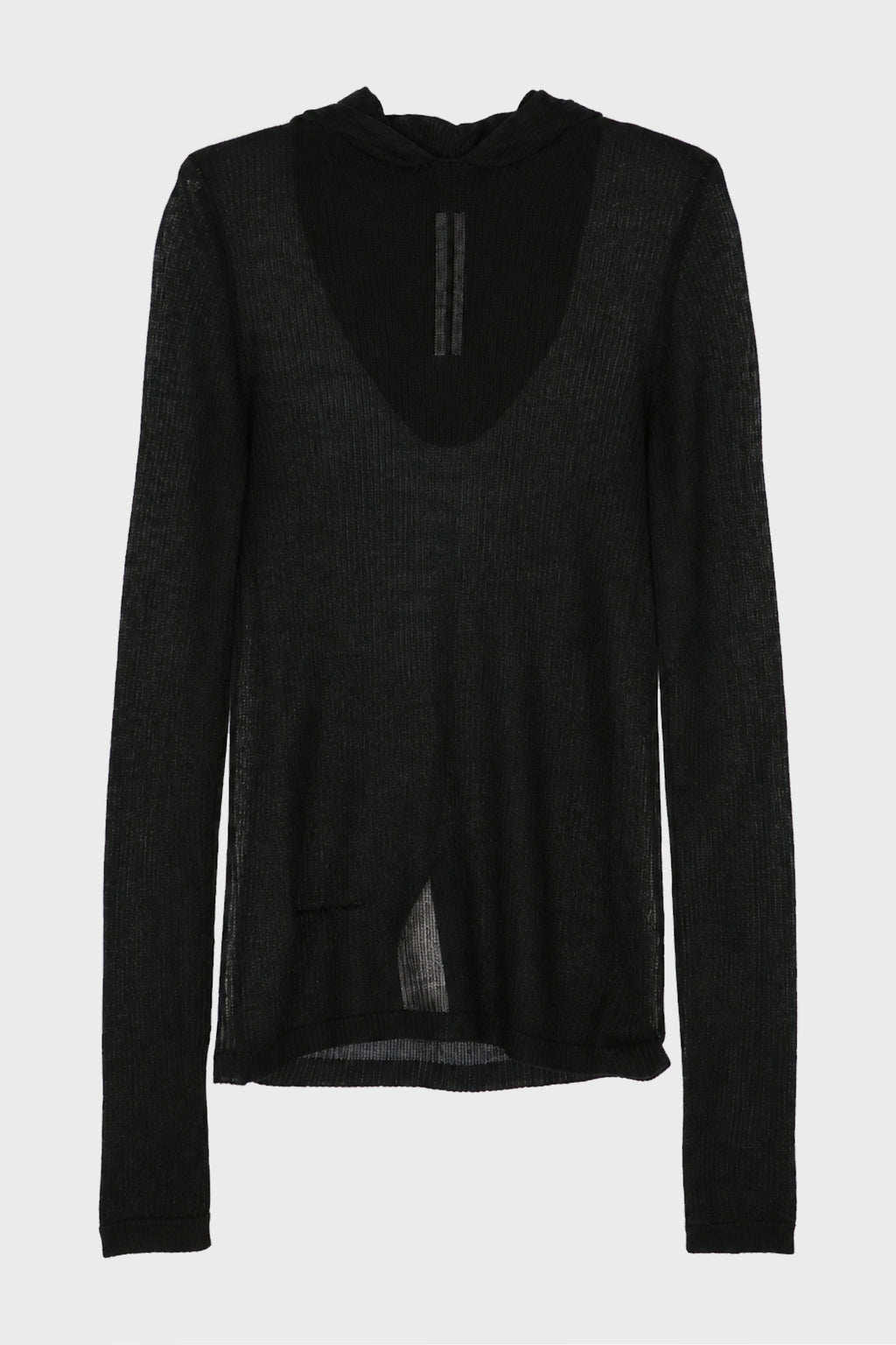 HOODED LS T BLACK