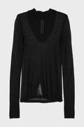 HOODED LS T BLACK