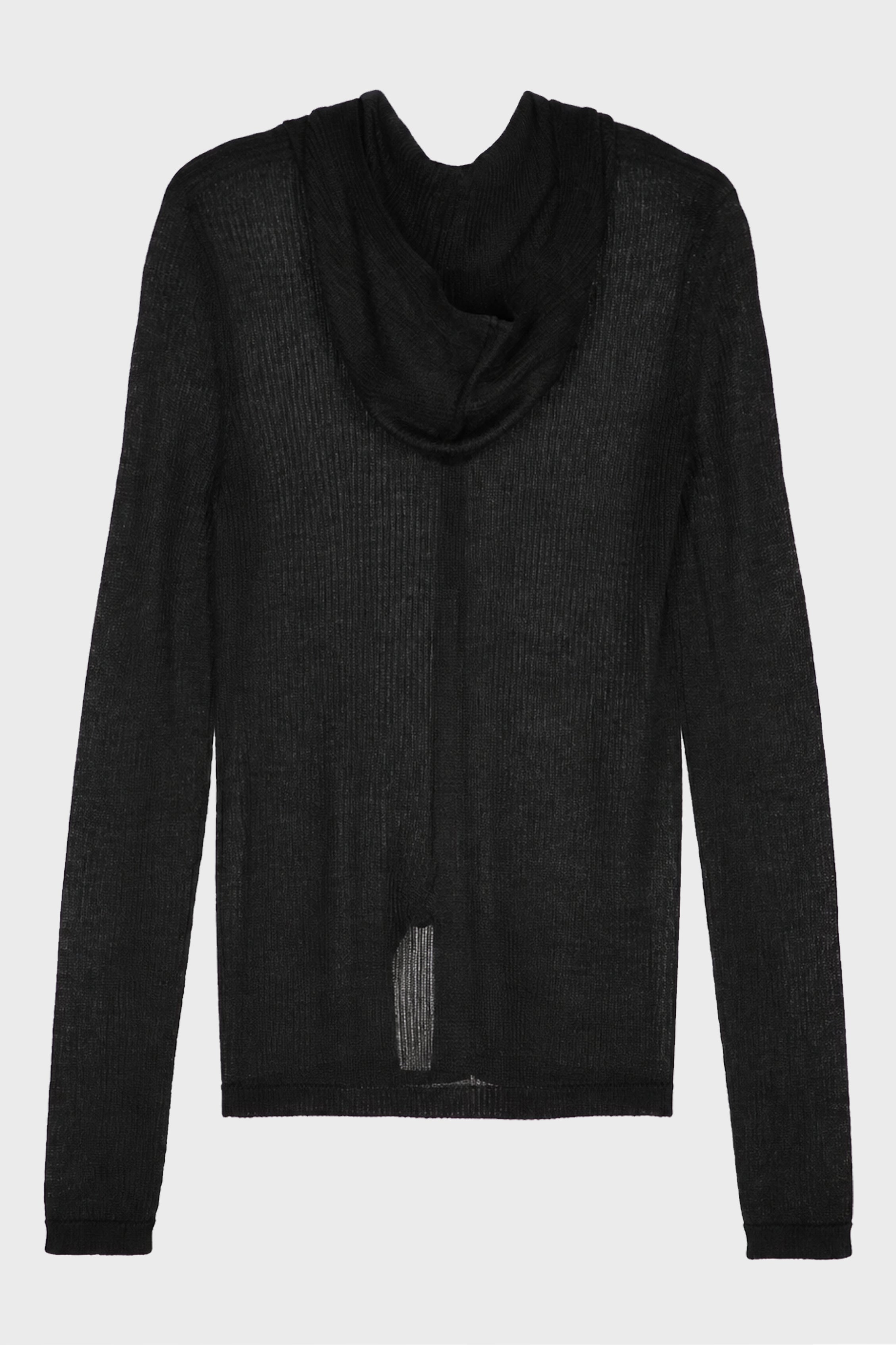 HOODED LS T BLACK
