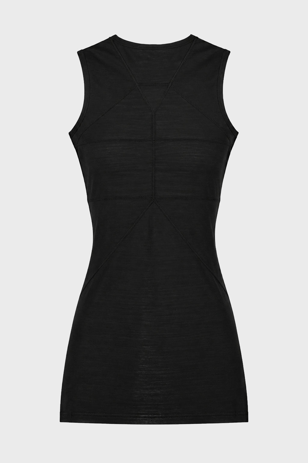 SLEEVELESS TEMPLE T BLACK