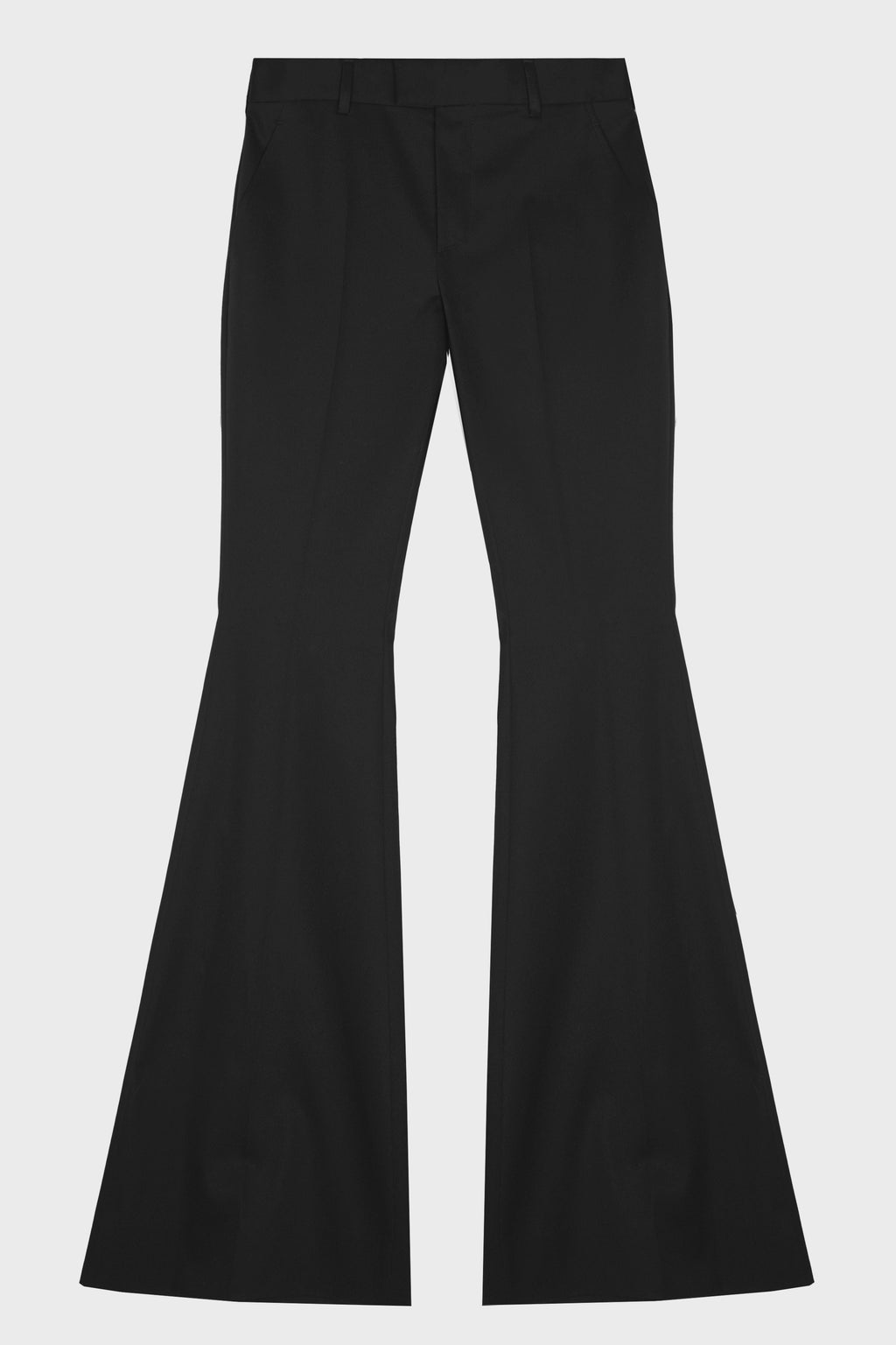 ADRI BOOTCUT TROUSERS COTTON TWILL BLACK