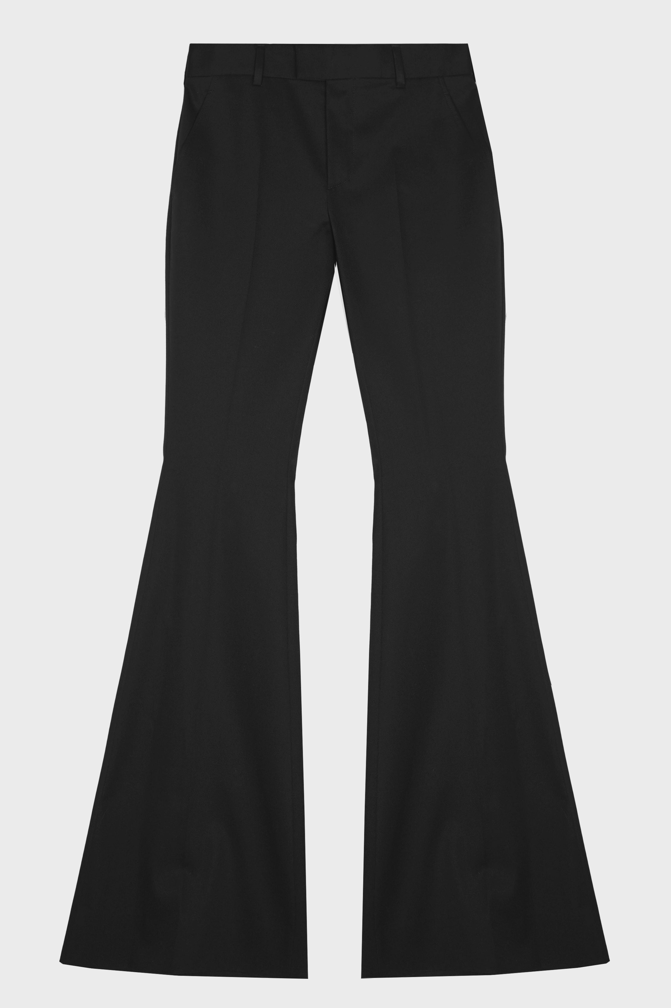 ADRI BOOTCUT TROUSERS COTTON TWILL BLACK