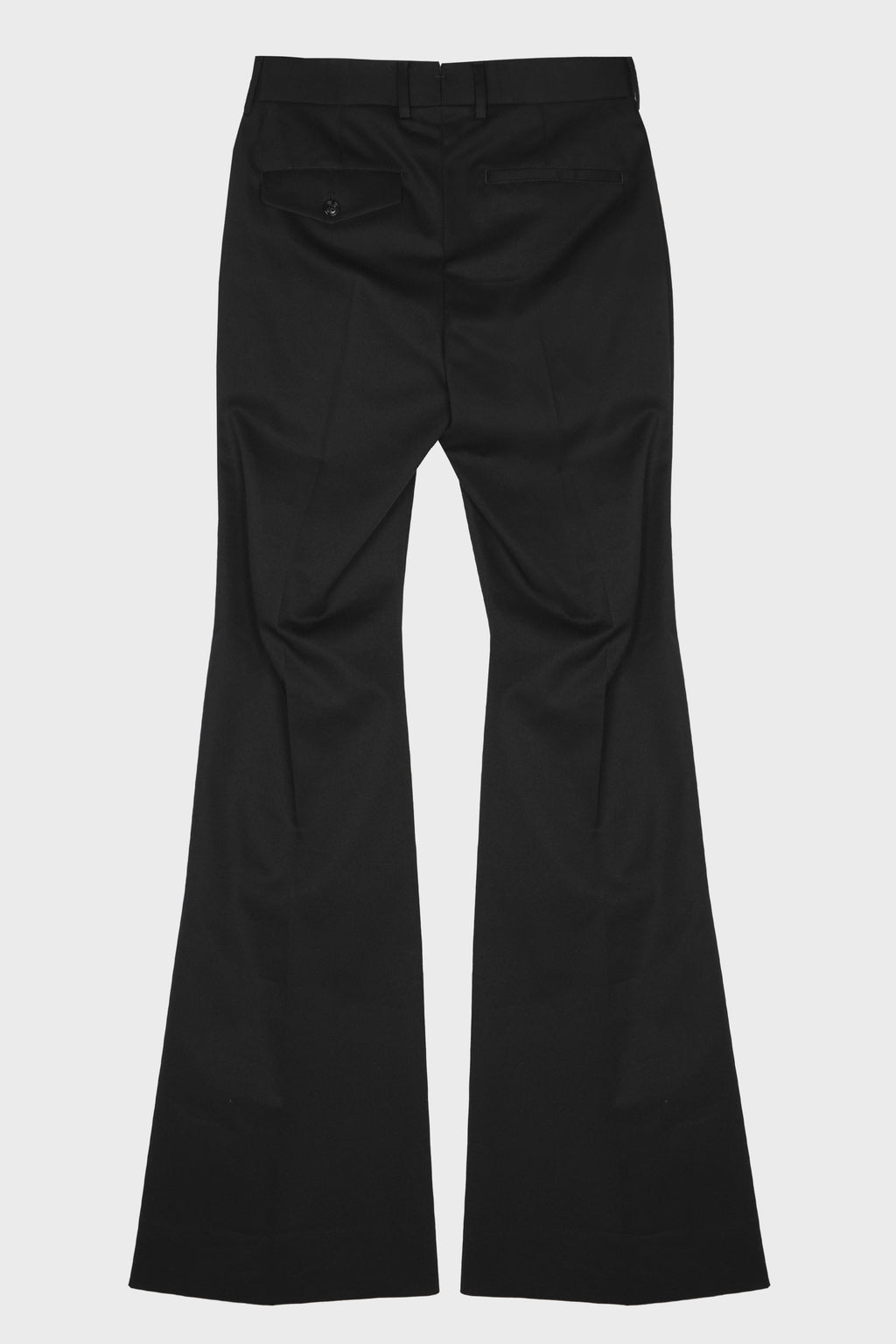 ADRI BOOTCUT TROUSERS COTTON TWILL BLACK