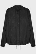 BERTIL SERAFINO SHIRT BLACK SATIN JACQUARD