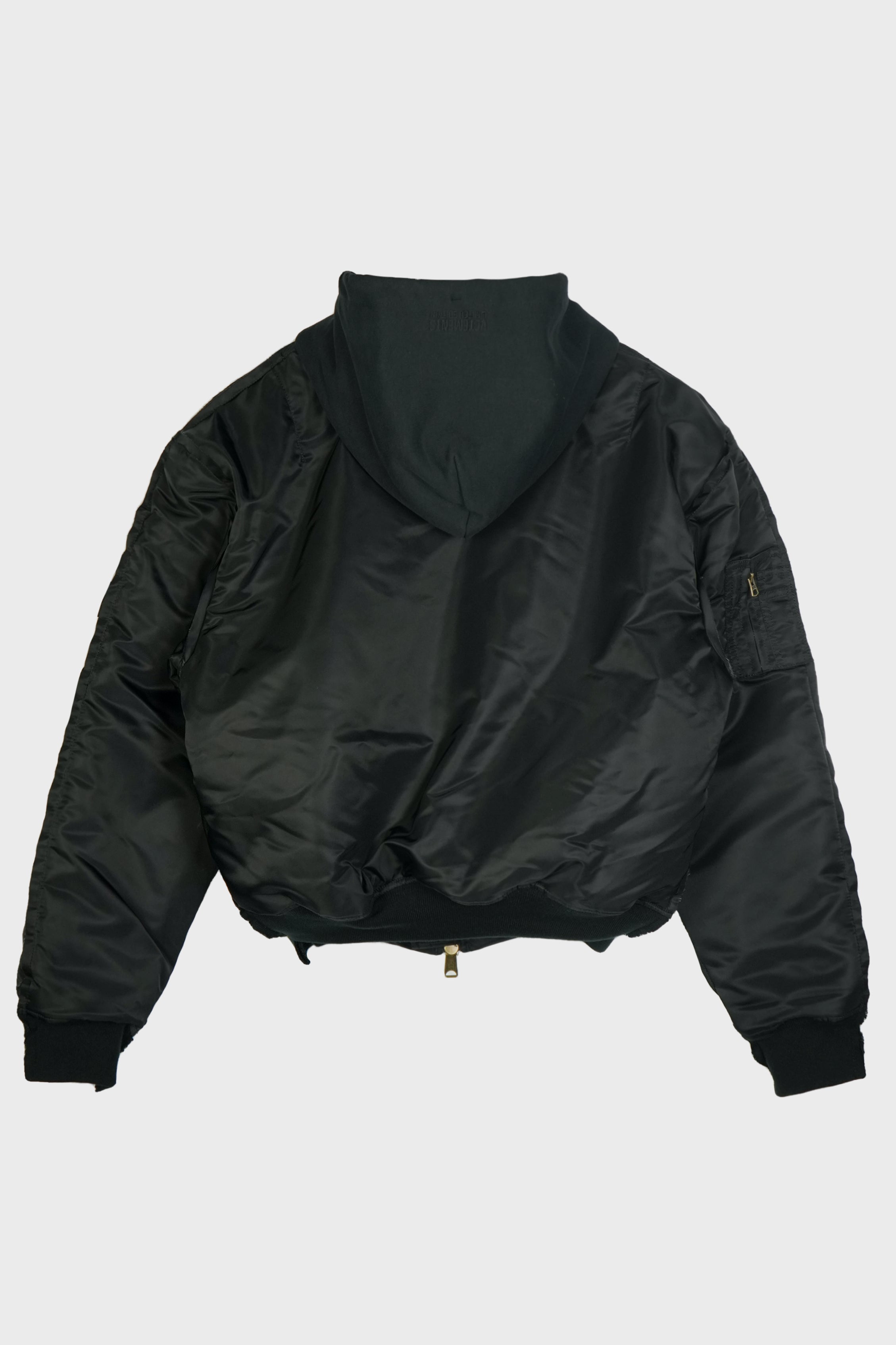 RECONSTRUCTED BOMBER JACKET BLACK