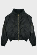 RECONSTRUCTED BOMBER JACKET BLACK