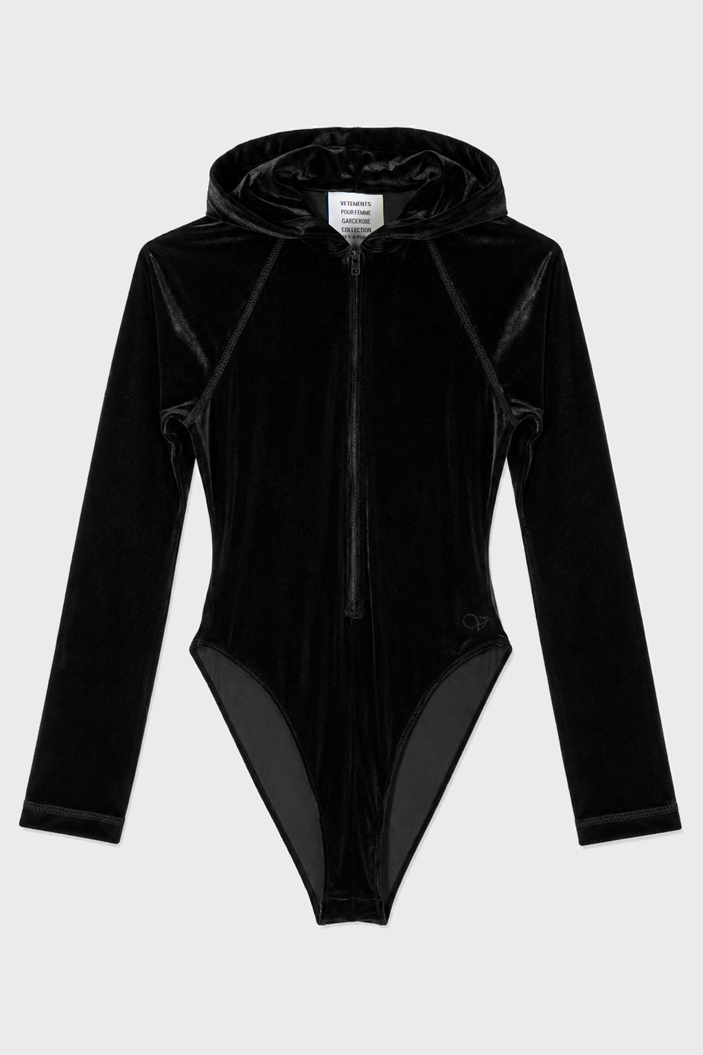 VELVET HOODED BODY BLACK