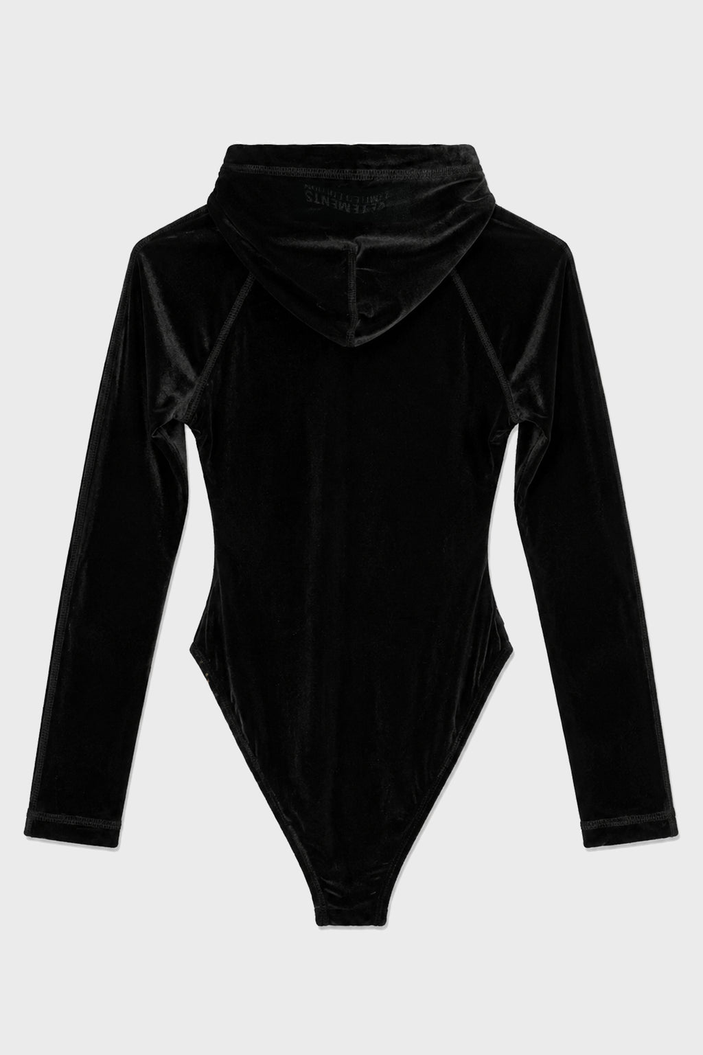 VELVET HOODED BODY BLACK