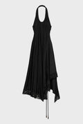 TWISTED LINGERIE DRESS BLACK