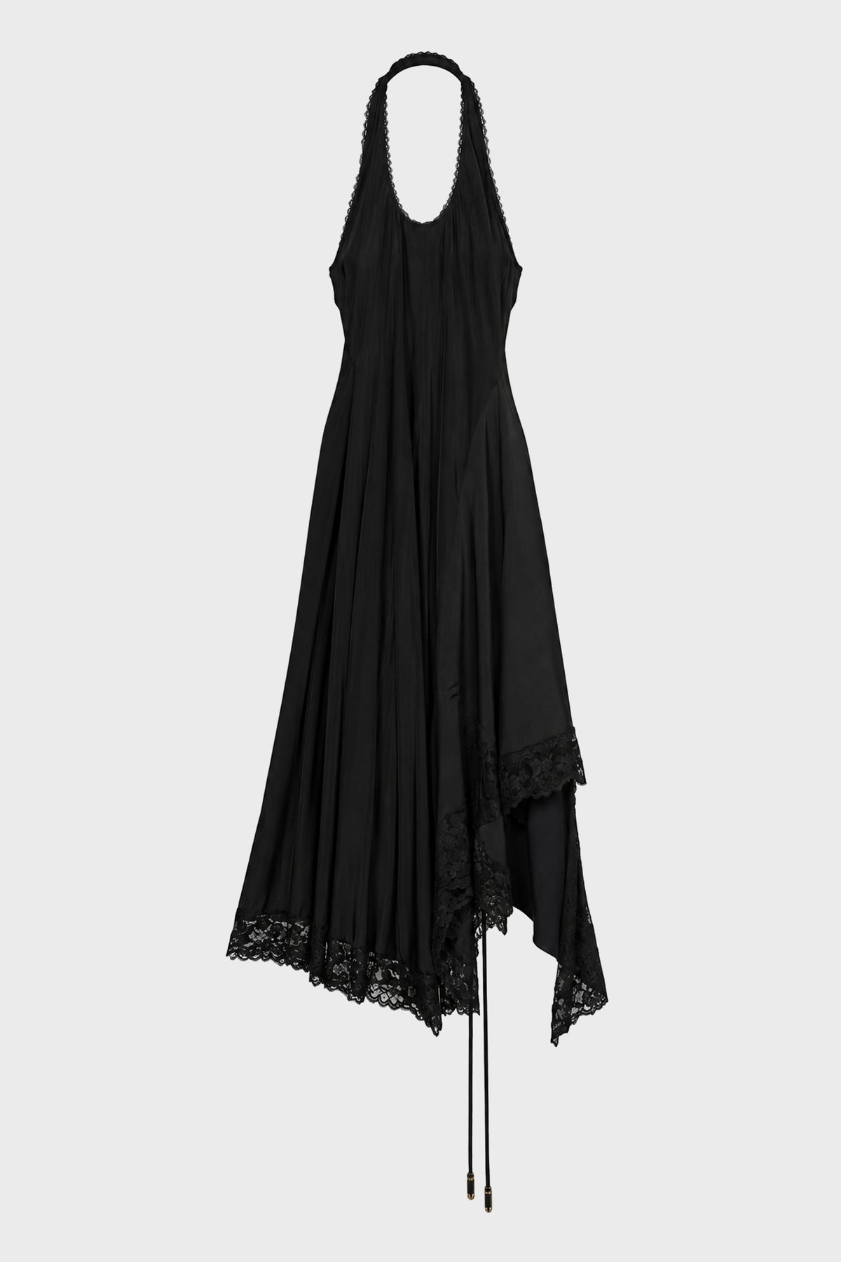 TWISTED LINGERIE DRESS BLACK