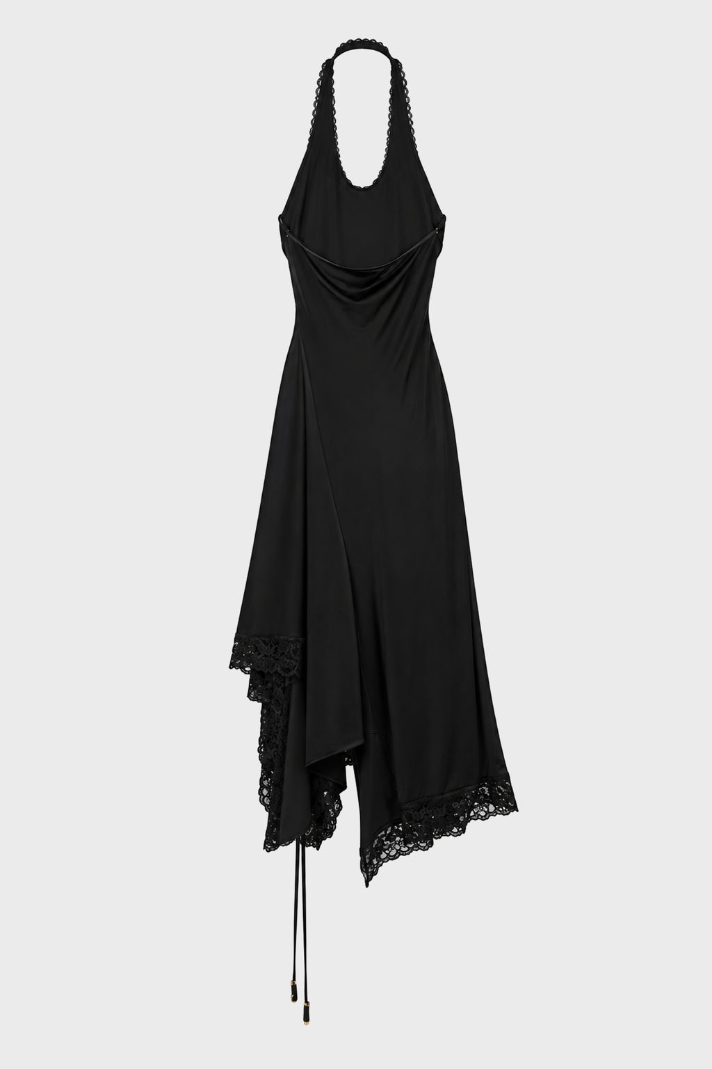 TWISTED LINGERIE DRESS BLACK