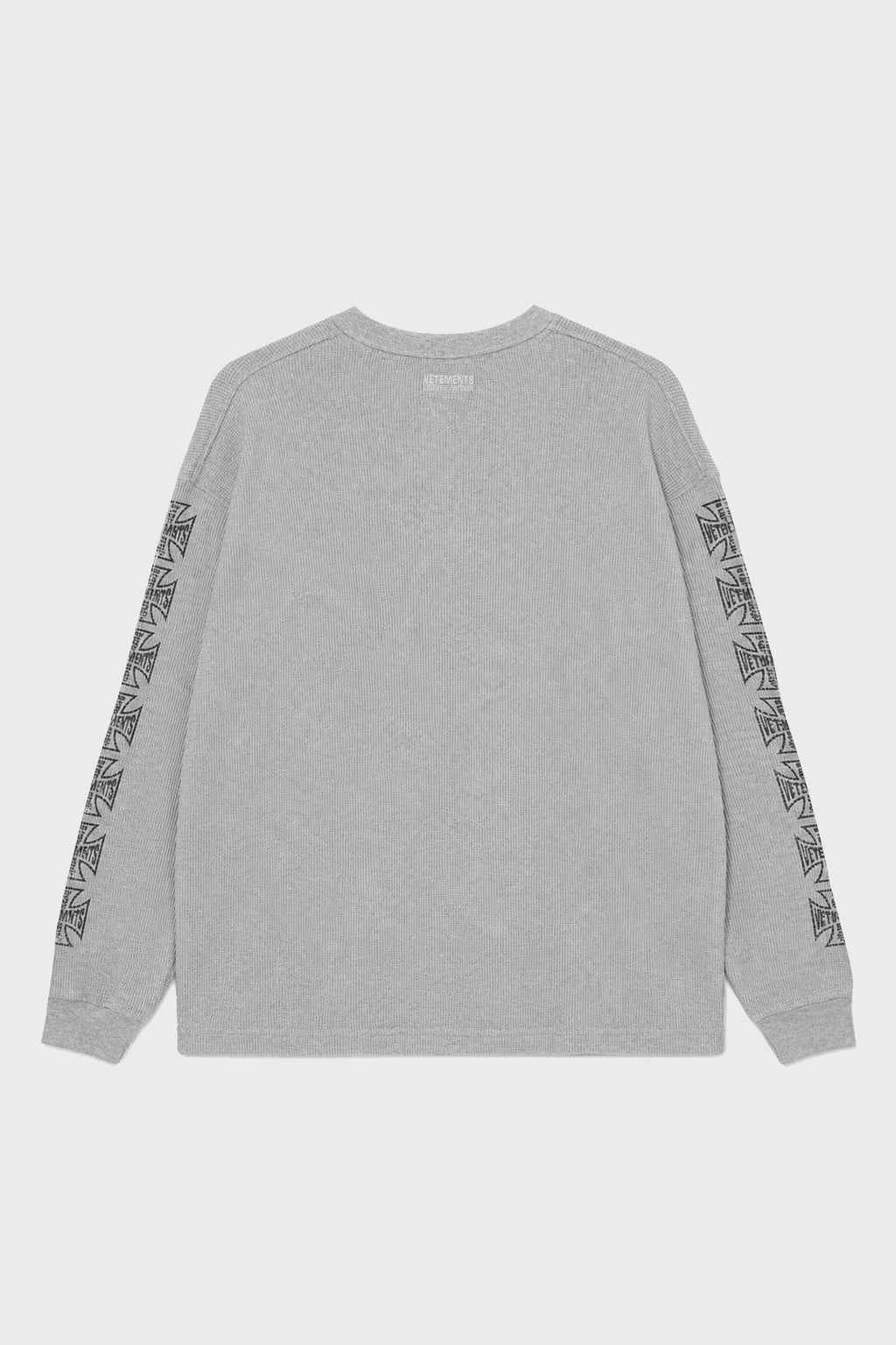 BIG BIKER CROSS WAFFLE LONGSLEEVE GREY