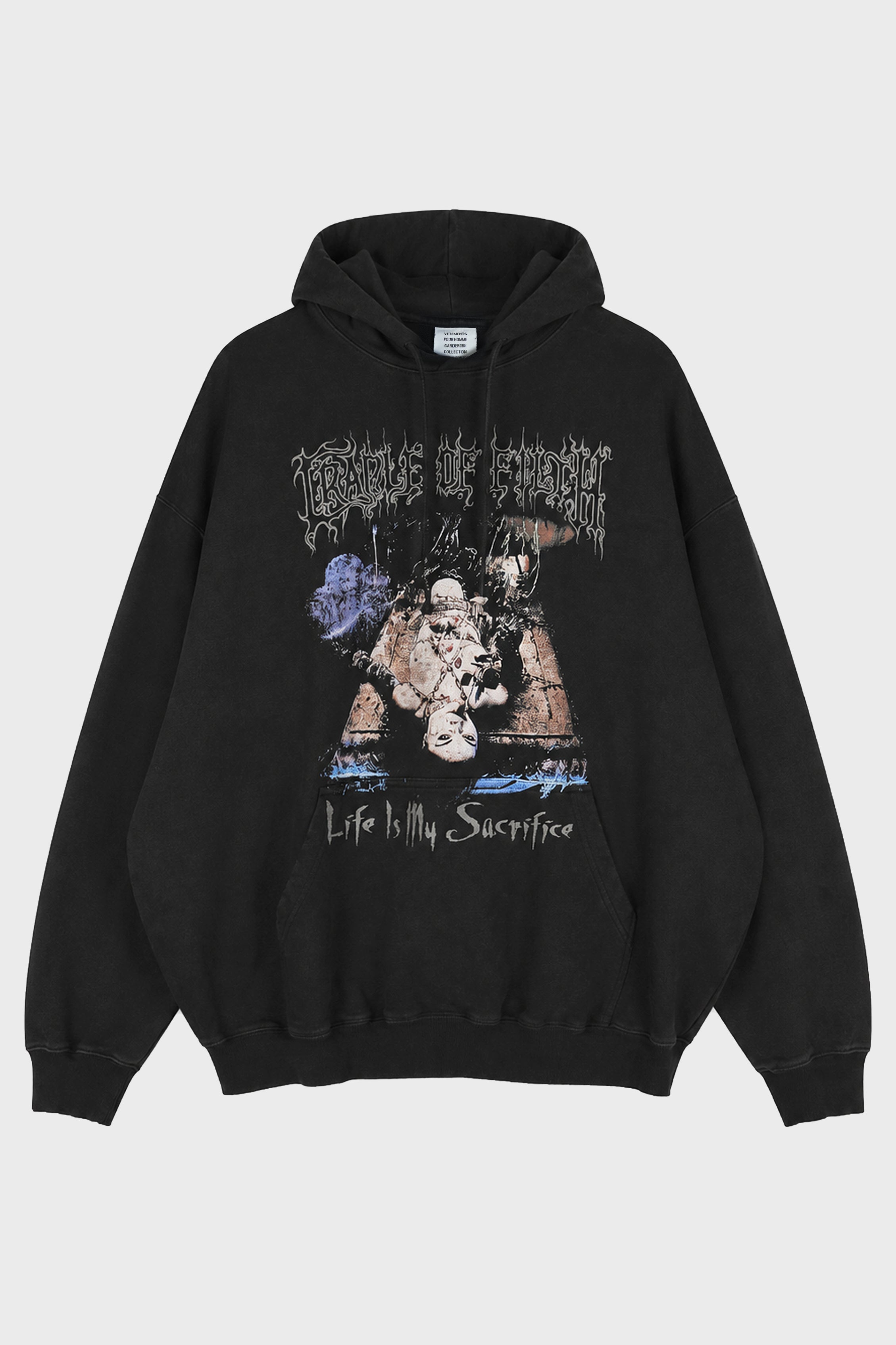 COF SACRIFICE HOODIE WASHED BLACK