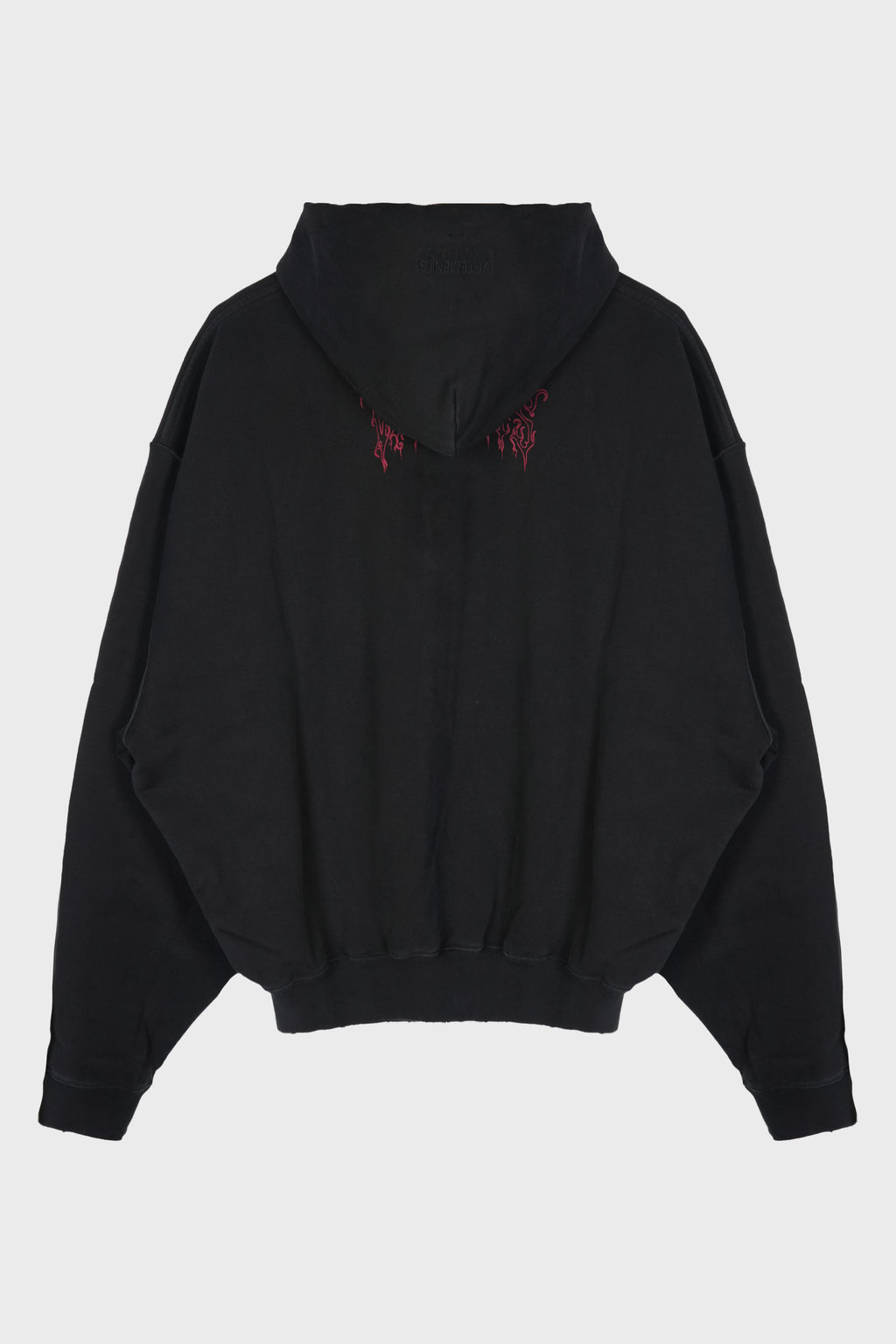 COF JESUS ZIP-UP HOODIE WASHED BLACK