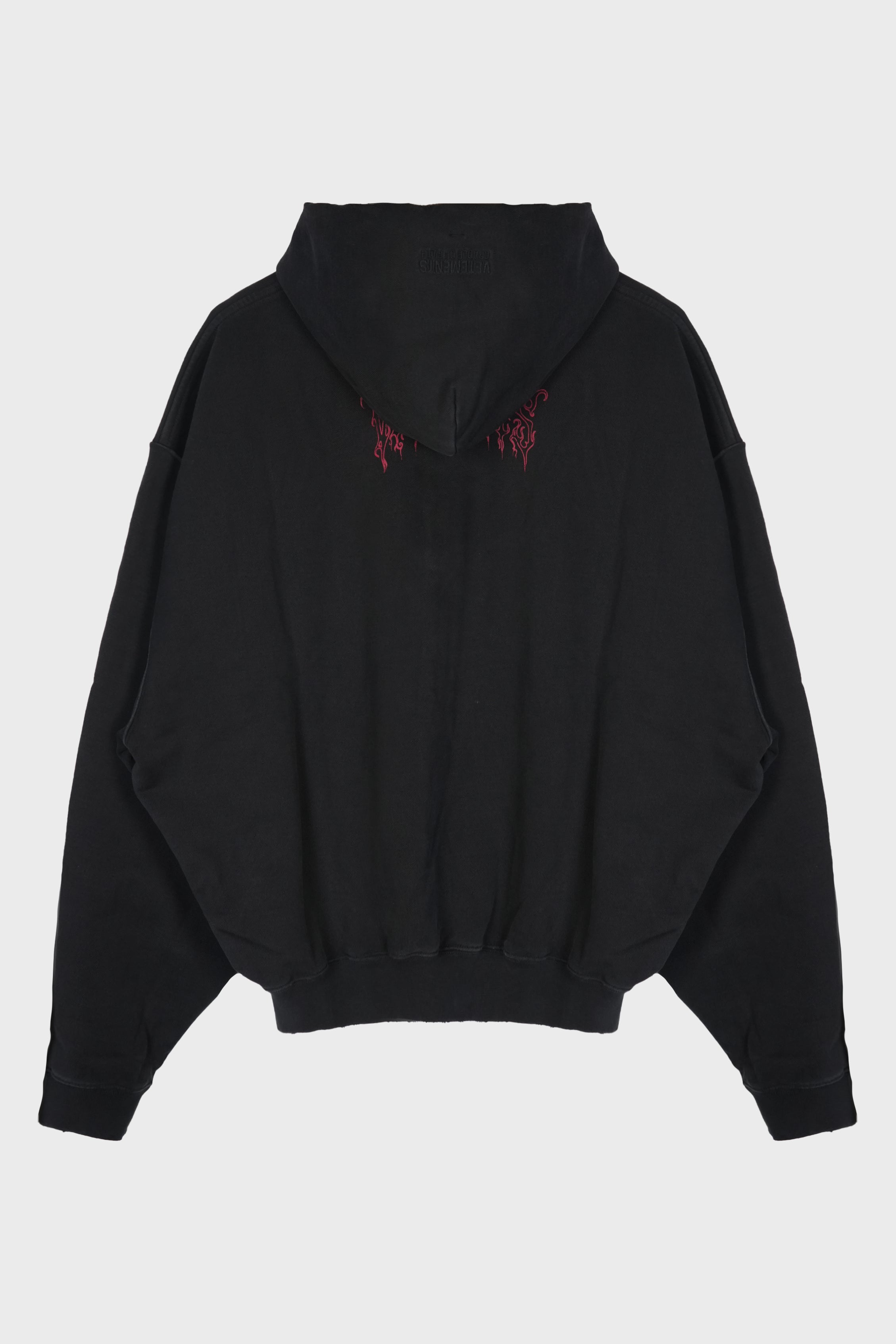 COF JESUS ZIP-UP HOODIE WASHED BLACK