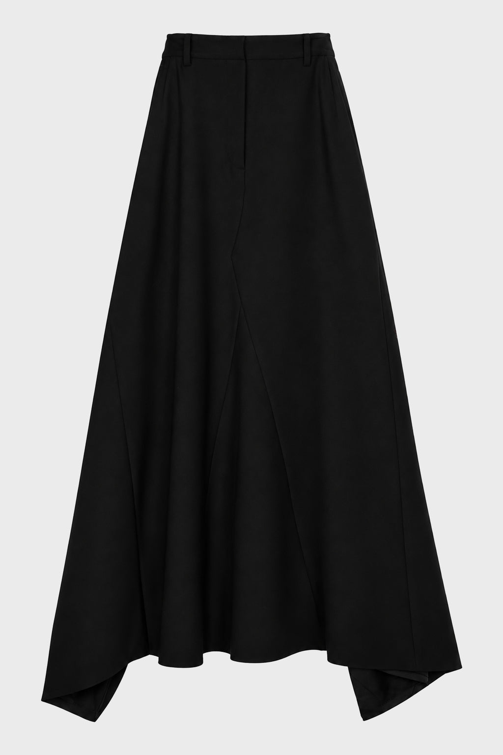 OPEN/CLOSED BACK TAILORED MAXI SKIRT BLACK