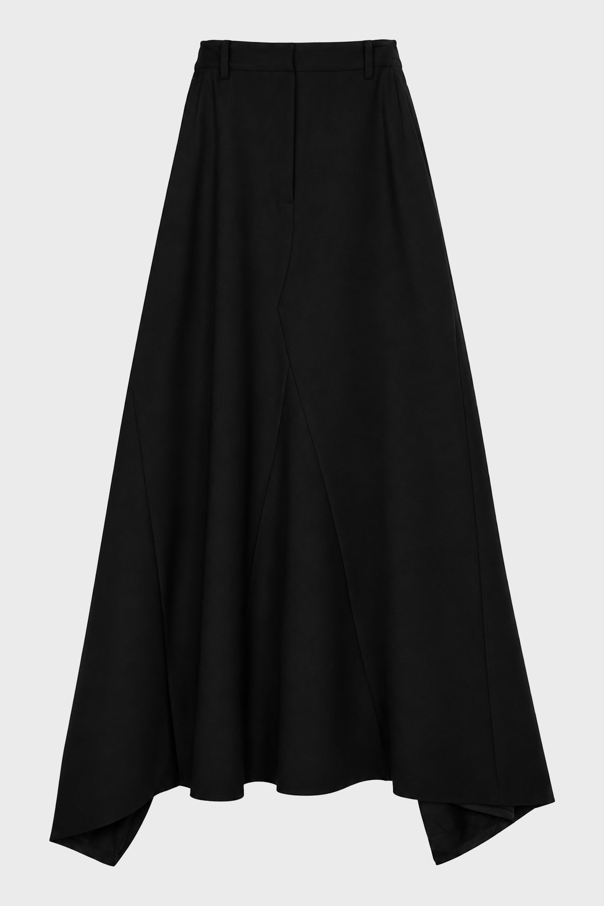 OPEN/CLOSED BACK TAILORED MAXI SKIRT BLACK