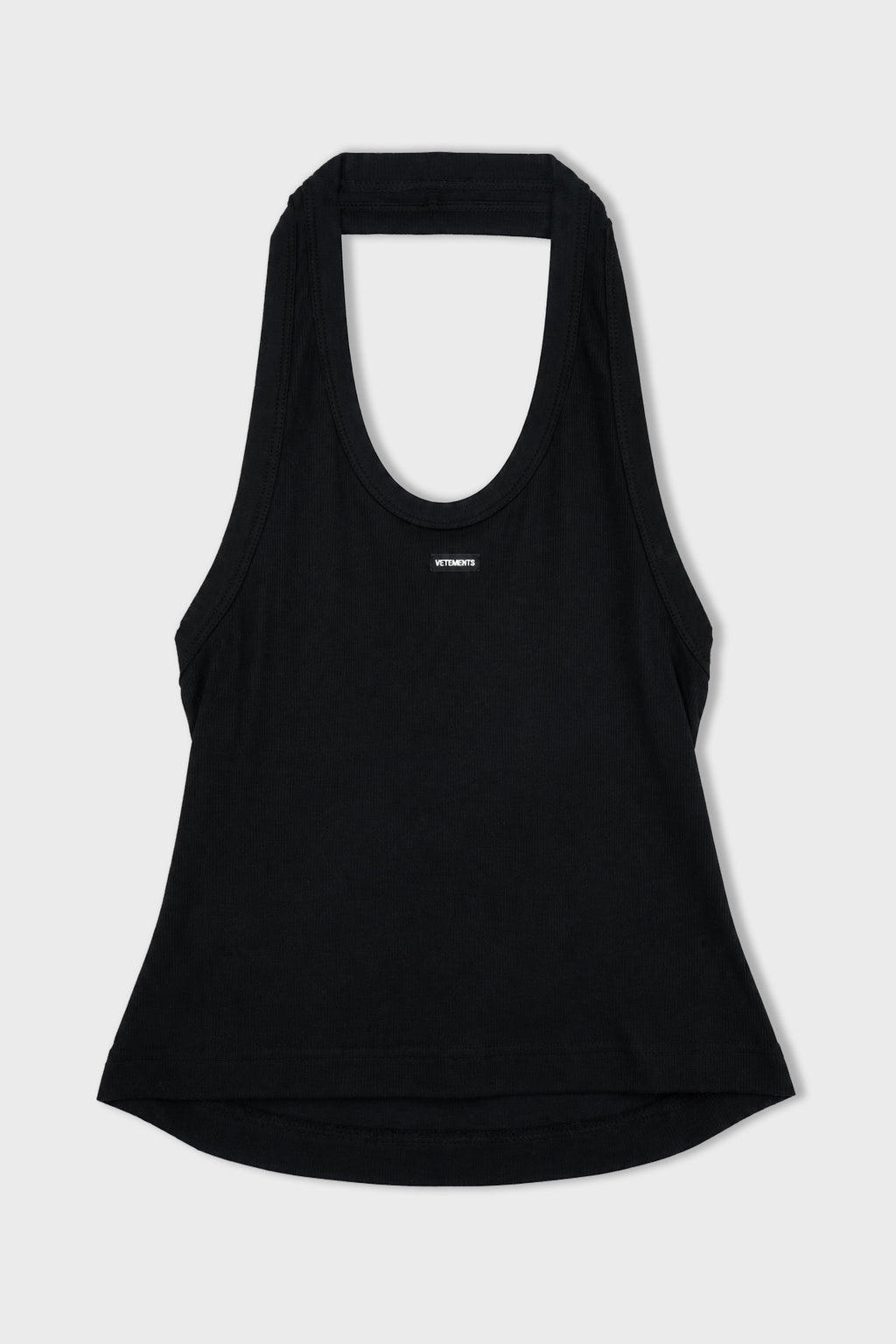 HALTERNECK TANK TOP BLACK