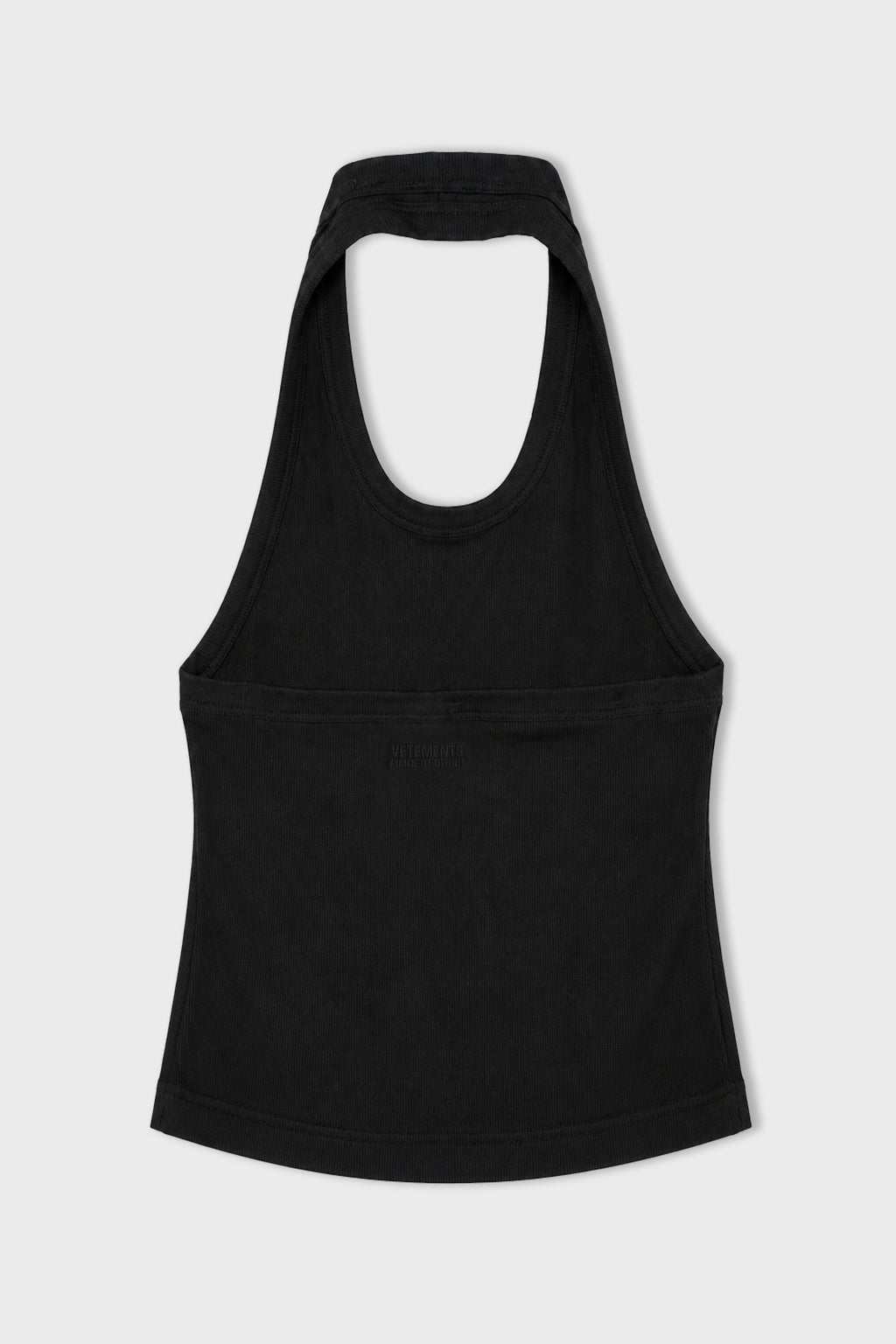 HALTERNECK TANK TOP BLACK