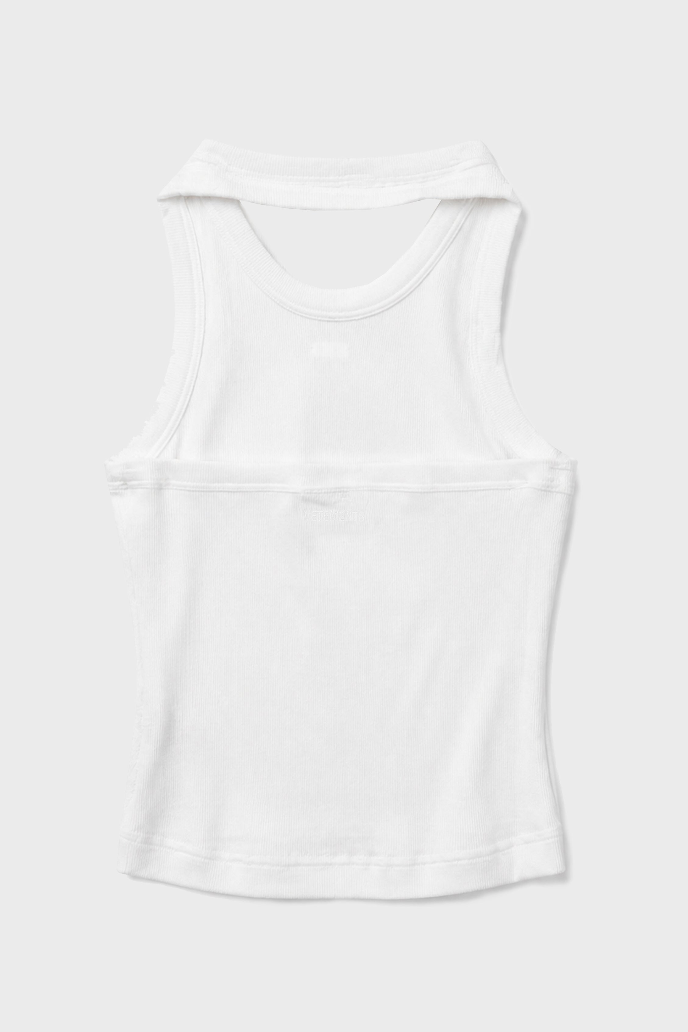 HALTERNECK TANK TOP WHITE