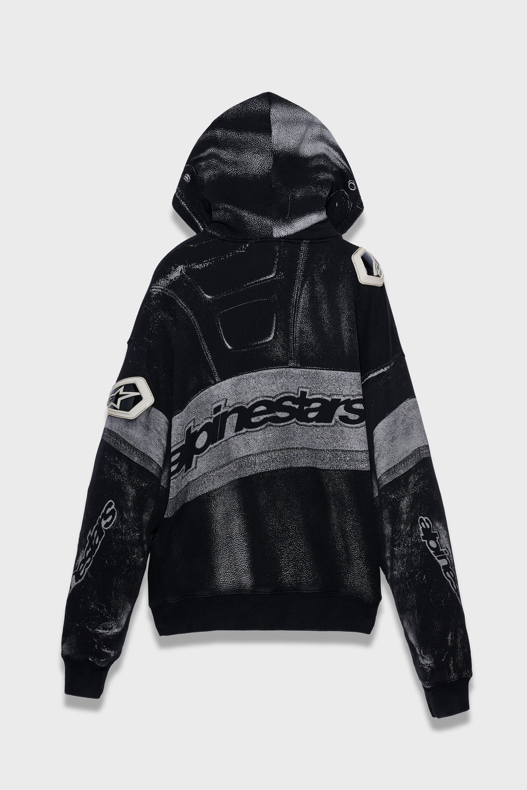 RSRV SCANNED HOODIE BLACK