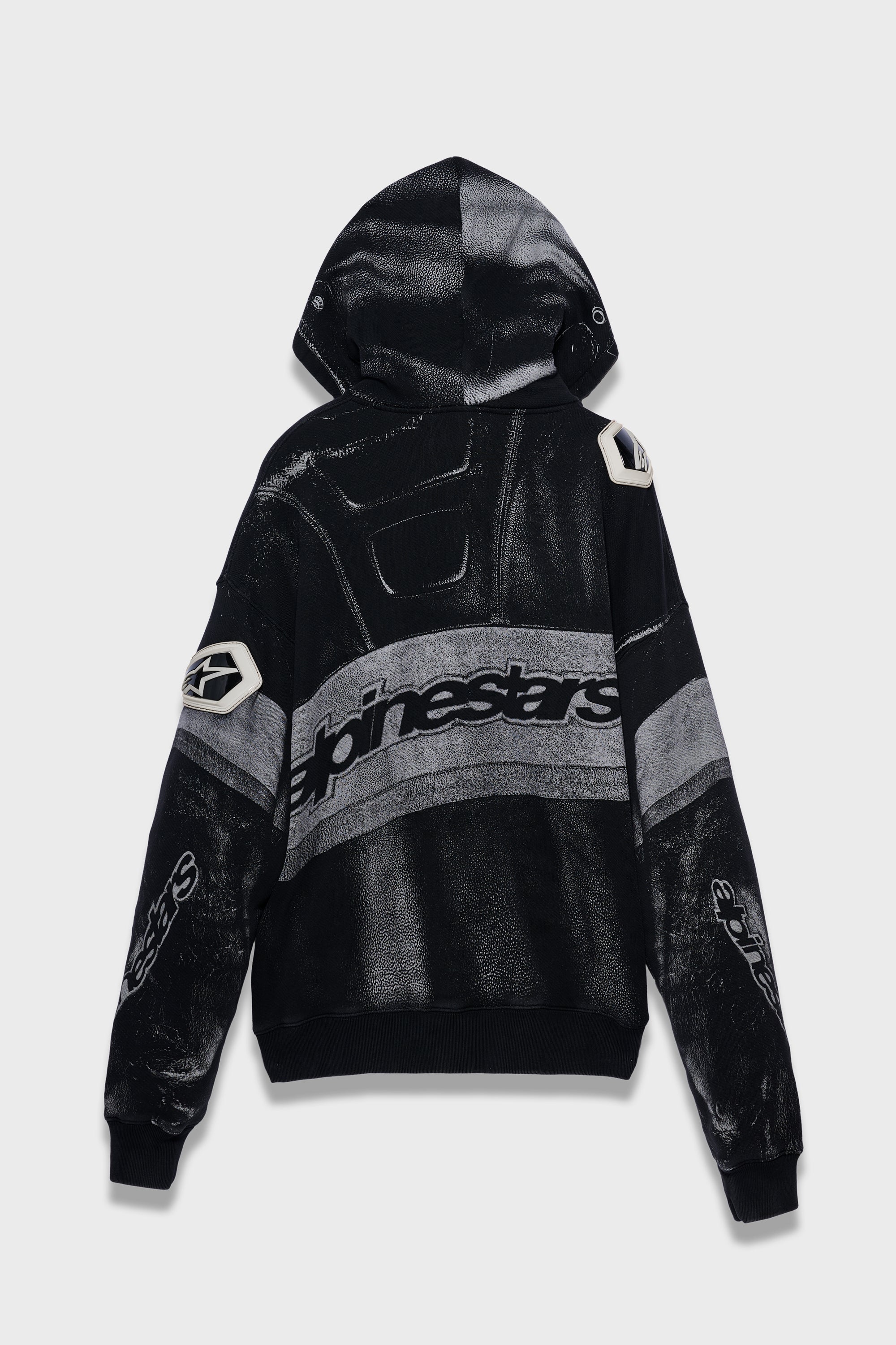 RSRV SCANNED HOODIE BLACK