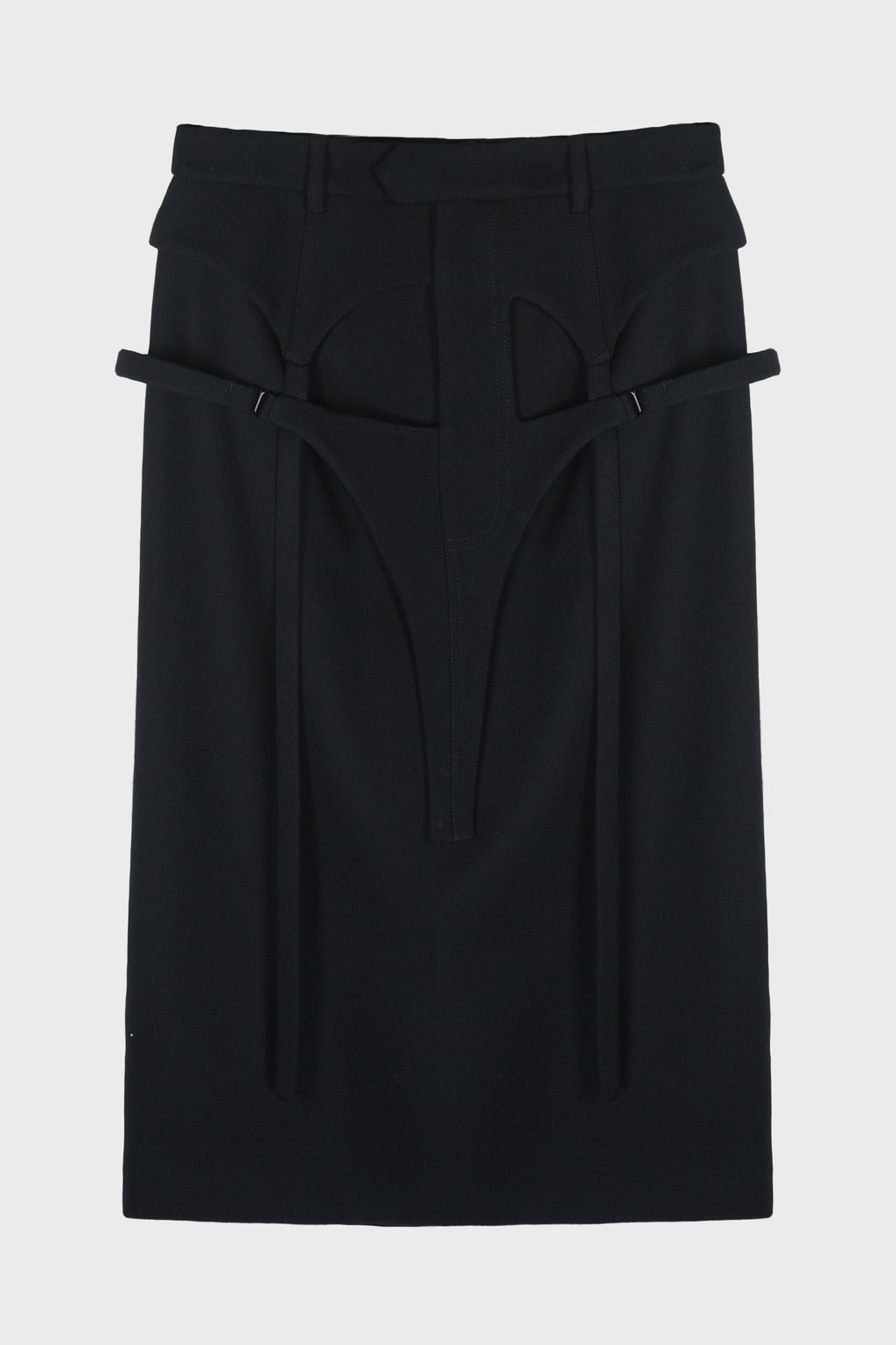 JARRETELS PENCIL SKIRT DARK NAVY