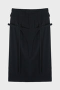 JARRETELS PENCIL SKIRT DARK NAVY