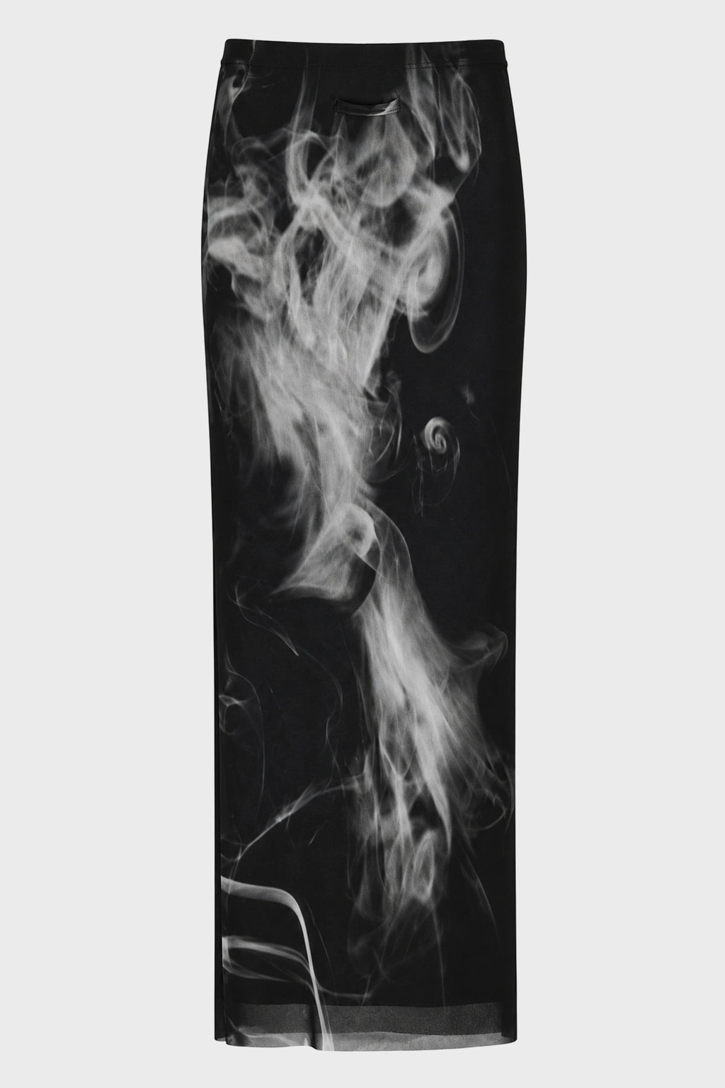 MESH LONG SKIRT PRINTED "SMOKING WOMEN"