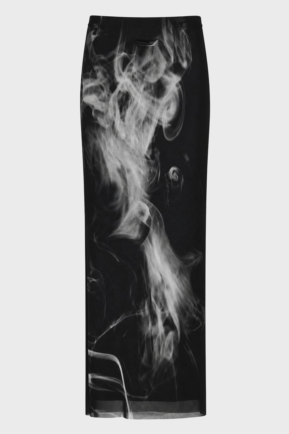 MESH LONG SKIRT PRINTED "SMOKING WOMEN"