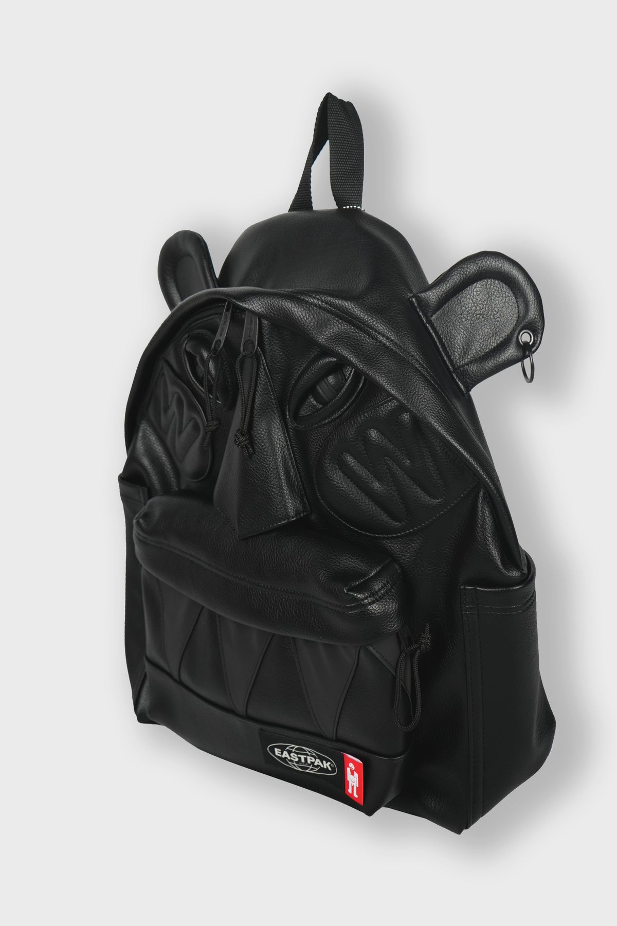 × EAST PAK WALTER PAKR BLACK FAUX LEATHER