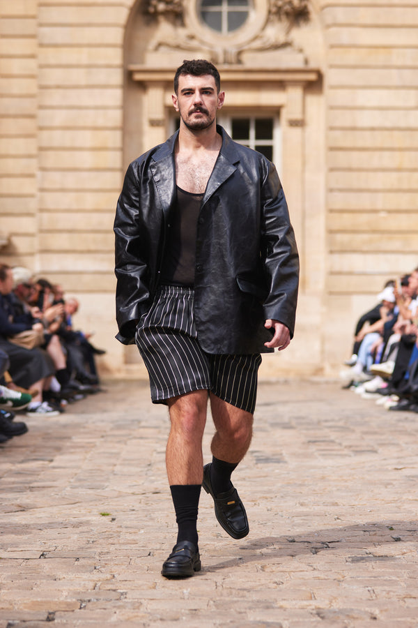 LARGE PYJAMA SHORTS PINSTRIPES