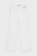 WHITE FLARED JEANS