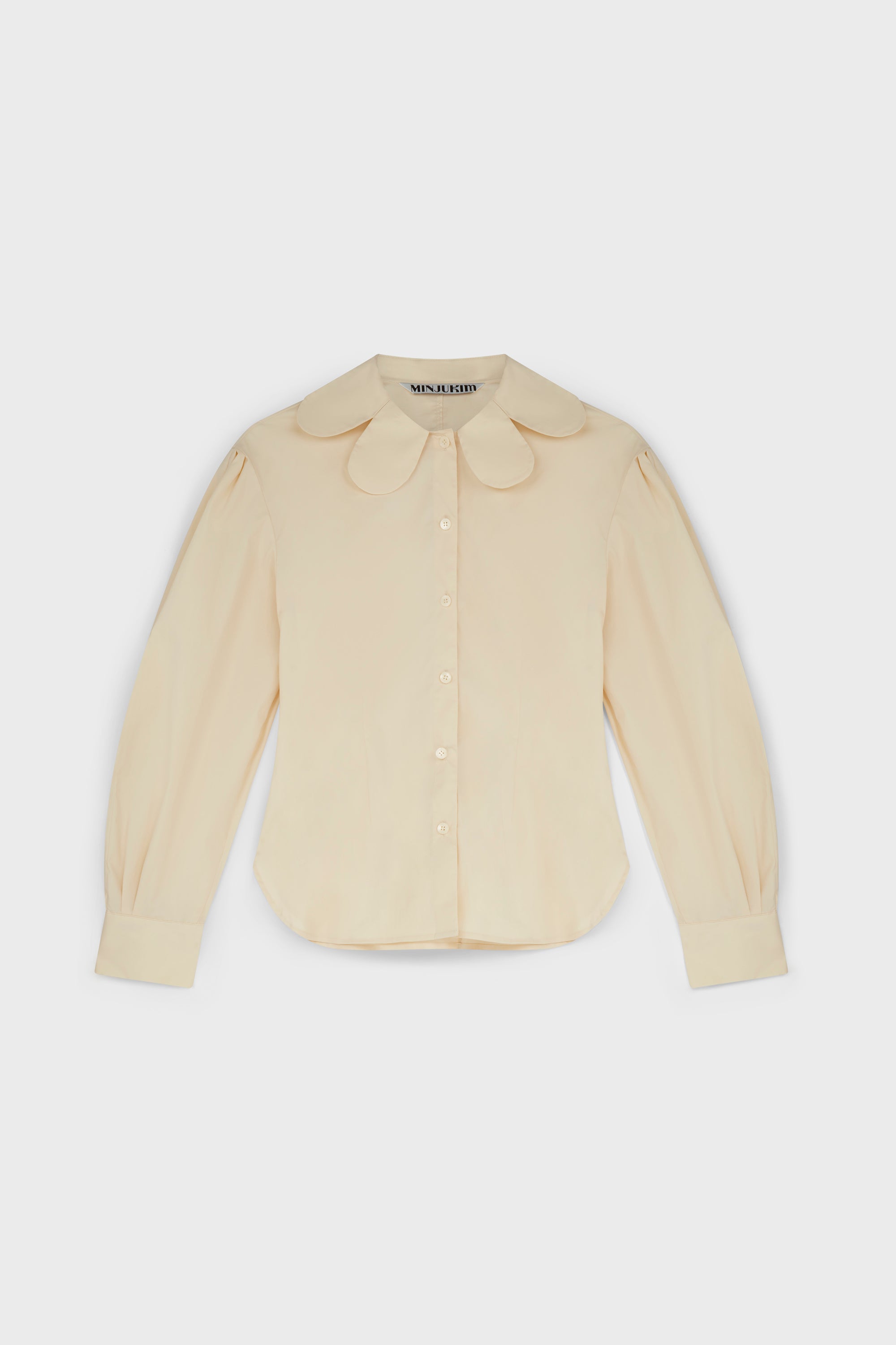 FLOWER COLLAR SLIM SHIRT