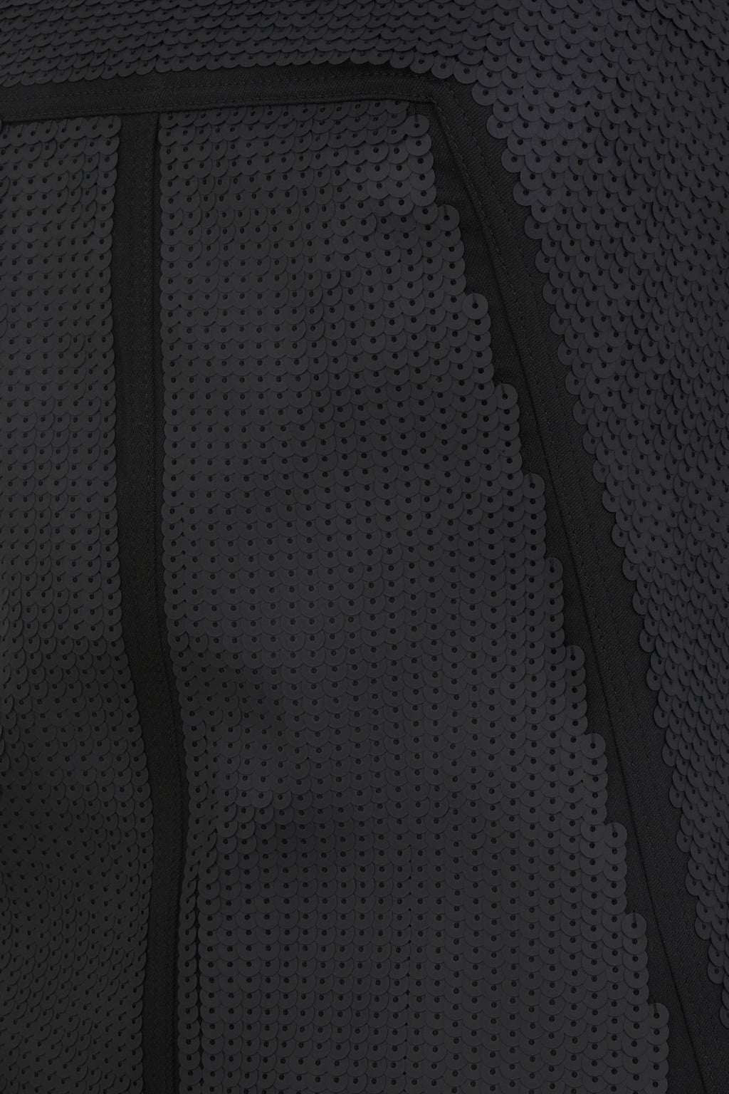 MATTE BLACK SEQUINNED BUSTIER DRESS