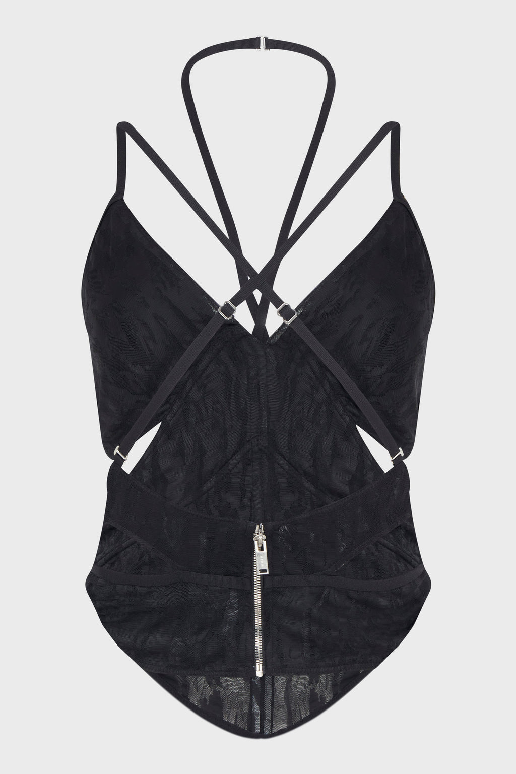 BLACK CAMO LACE CORSET