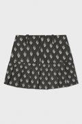 LOGO DENIM PLEATED SKIRT