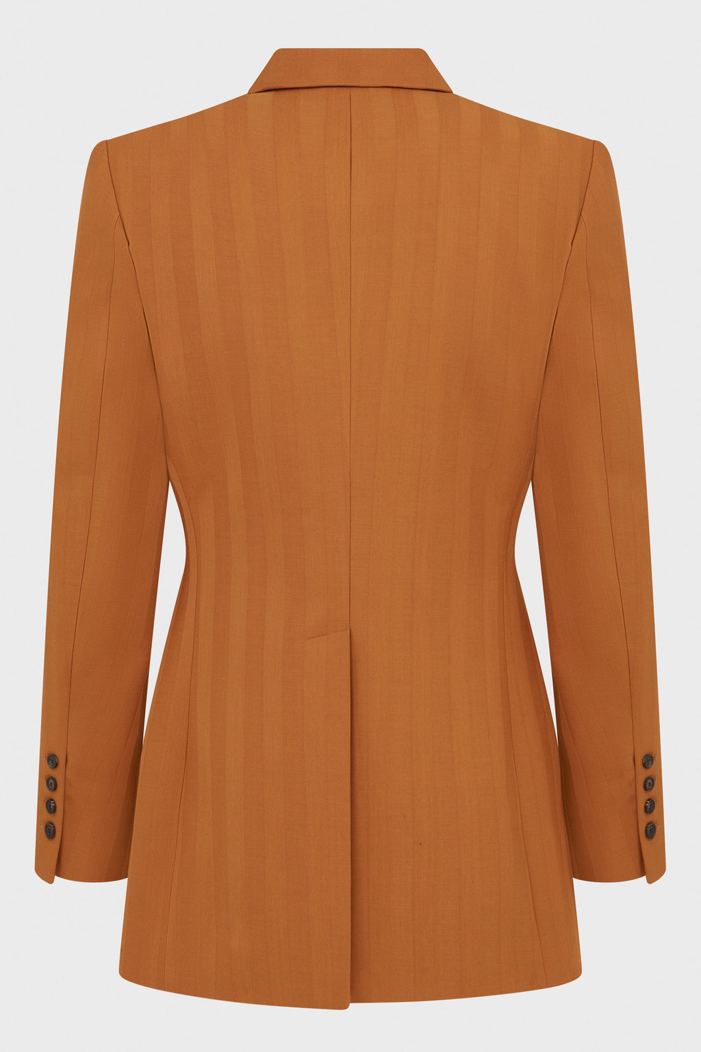 EGONIC DOUBLE BREASTED JACKET ORANGE STRIPES WOOL